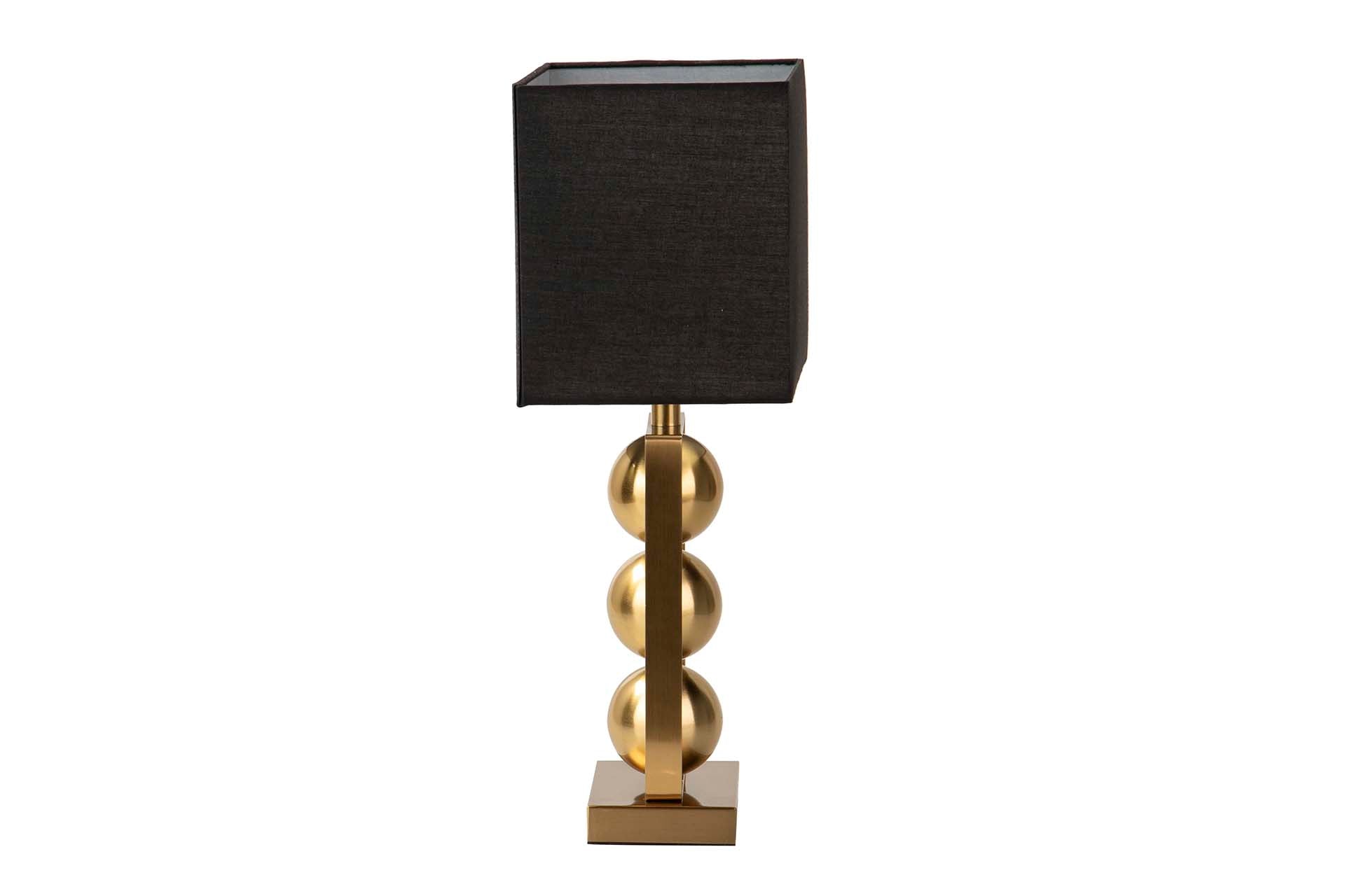 LAMPARA SOBREMESA METAL DORADO 30x30x54 CM