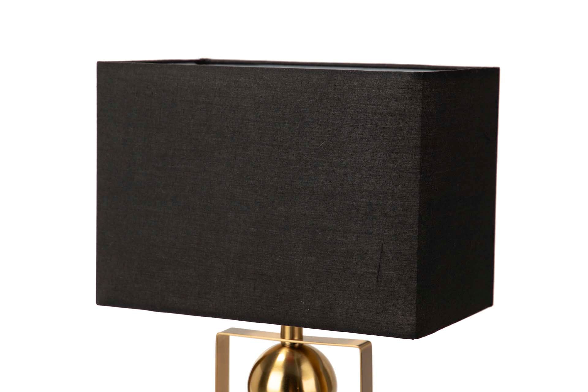 LAMPARA SOBREMESA METAL DORADO 30x30x54 CM
