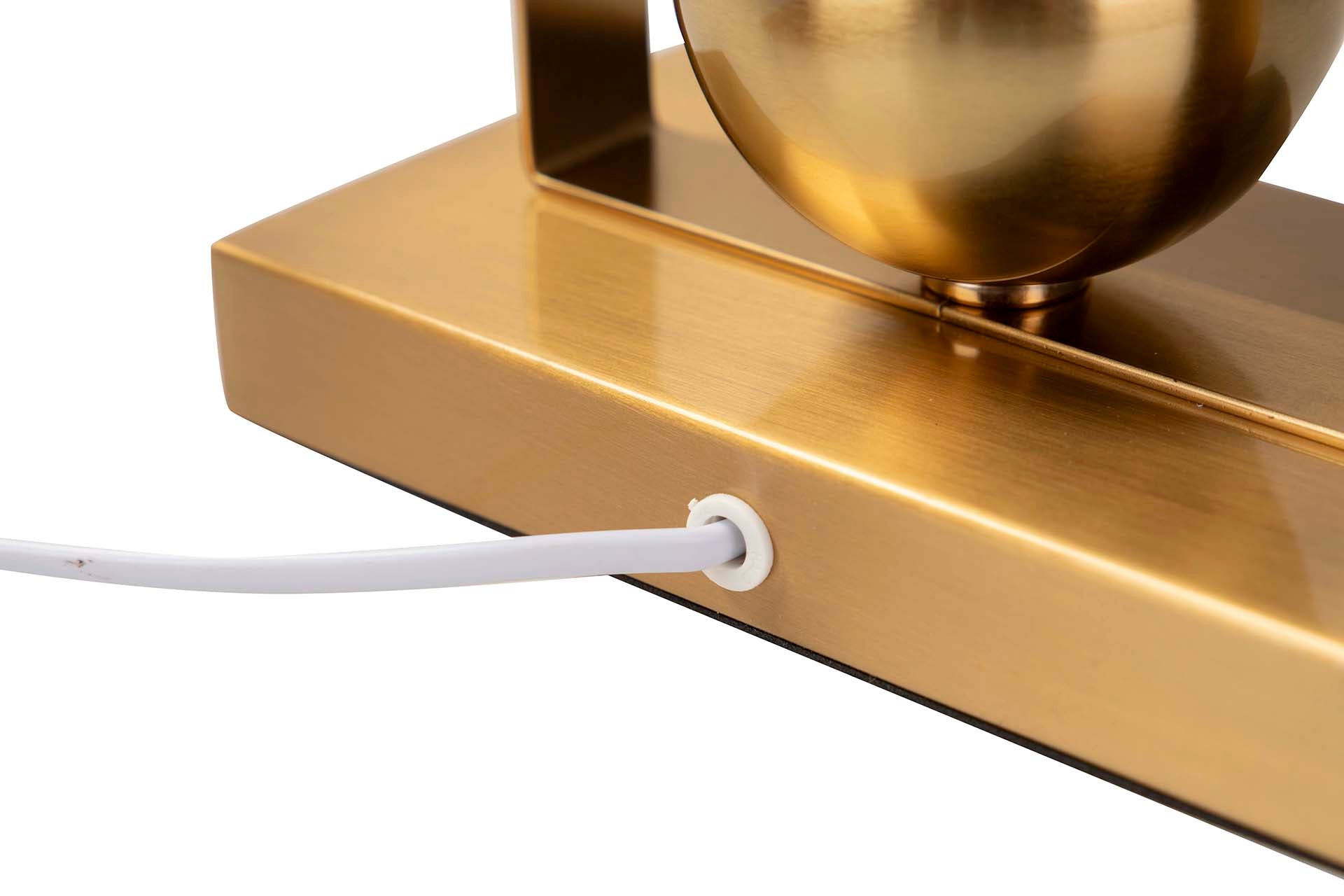 LAMPARA SOBREMESA METAL DORADO 30x30x54 CM