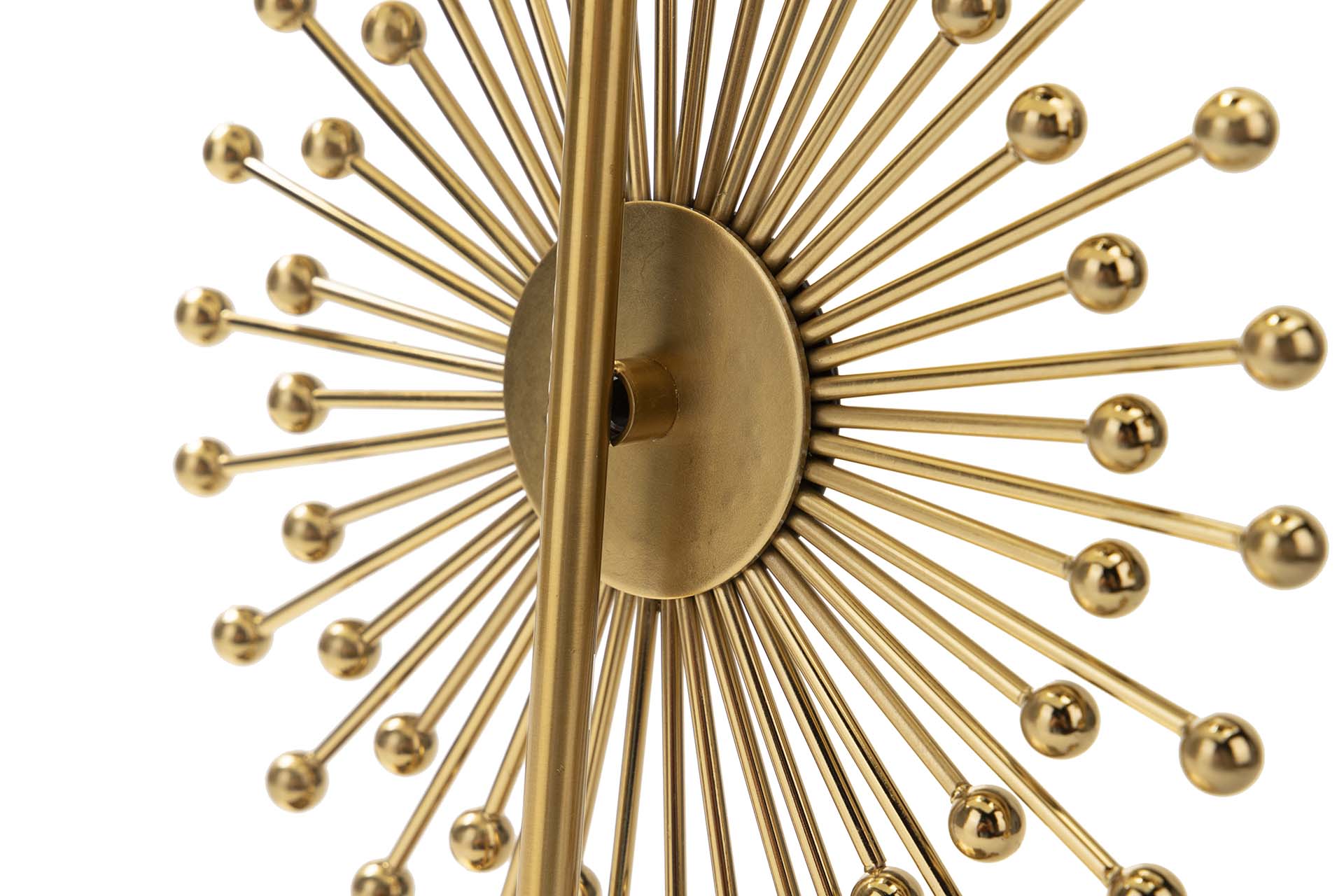 CANDEEIRO DE MESA DE METAL DOURADO 28x28x57 CM