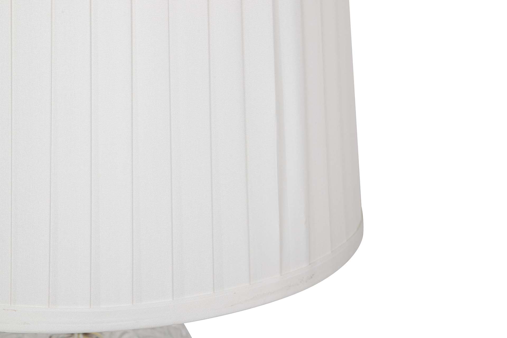 CANDEEIRO DE MESA DE VIDRO METALIZADO 33x33x58 CM