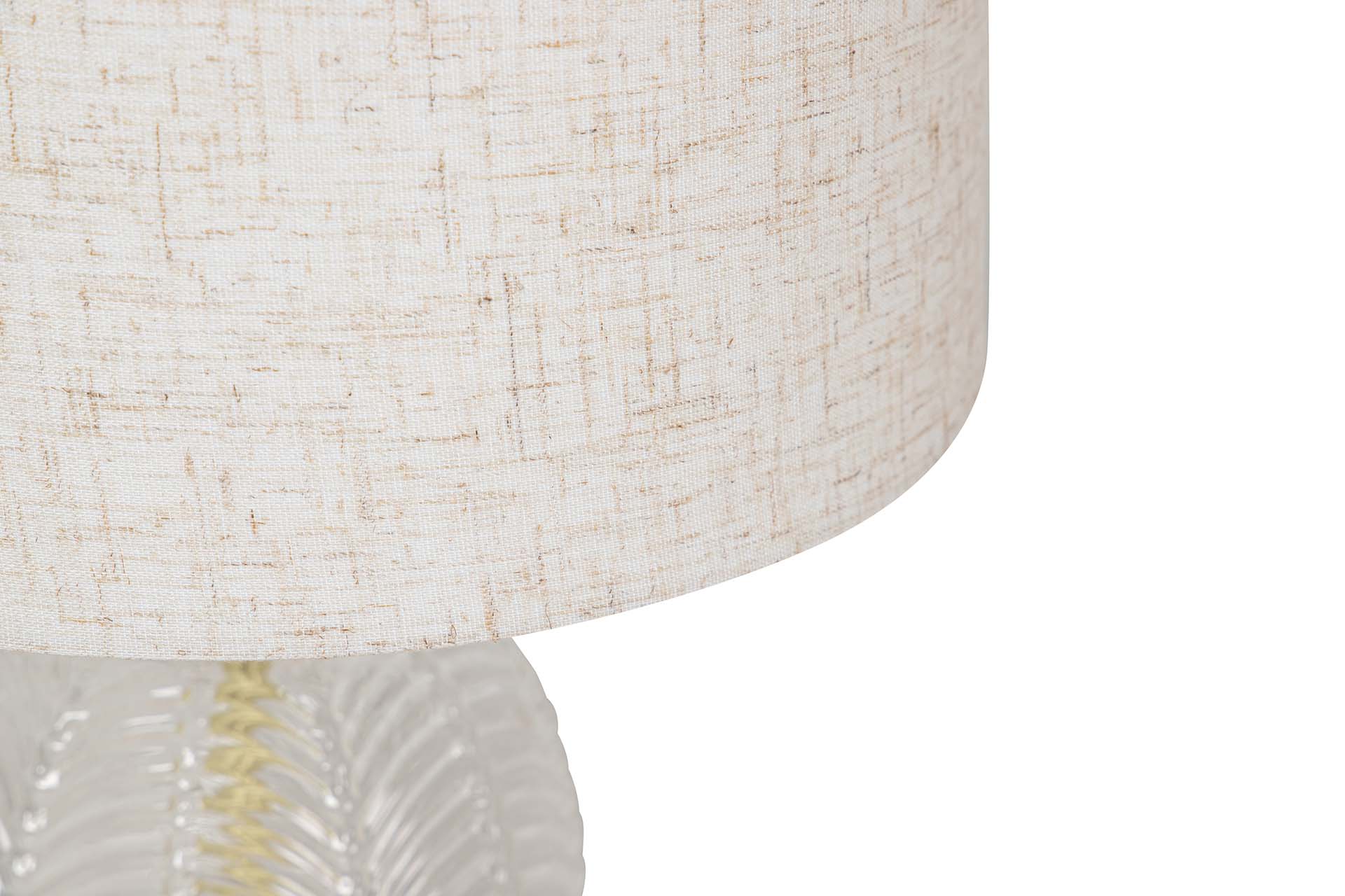 CANDEEIRO DE MESA DE VIDRO METALIZADO 25x25x40 CM