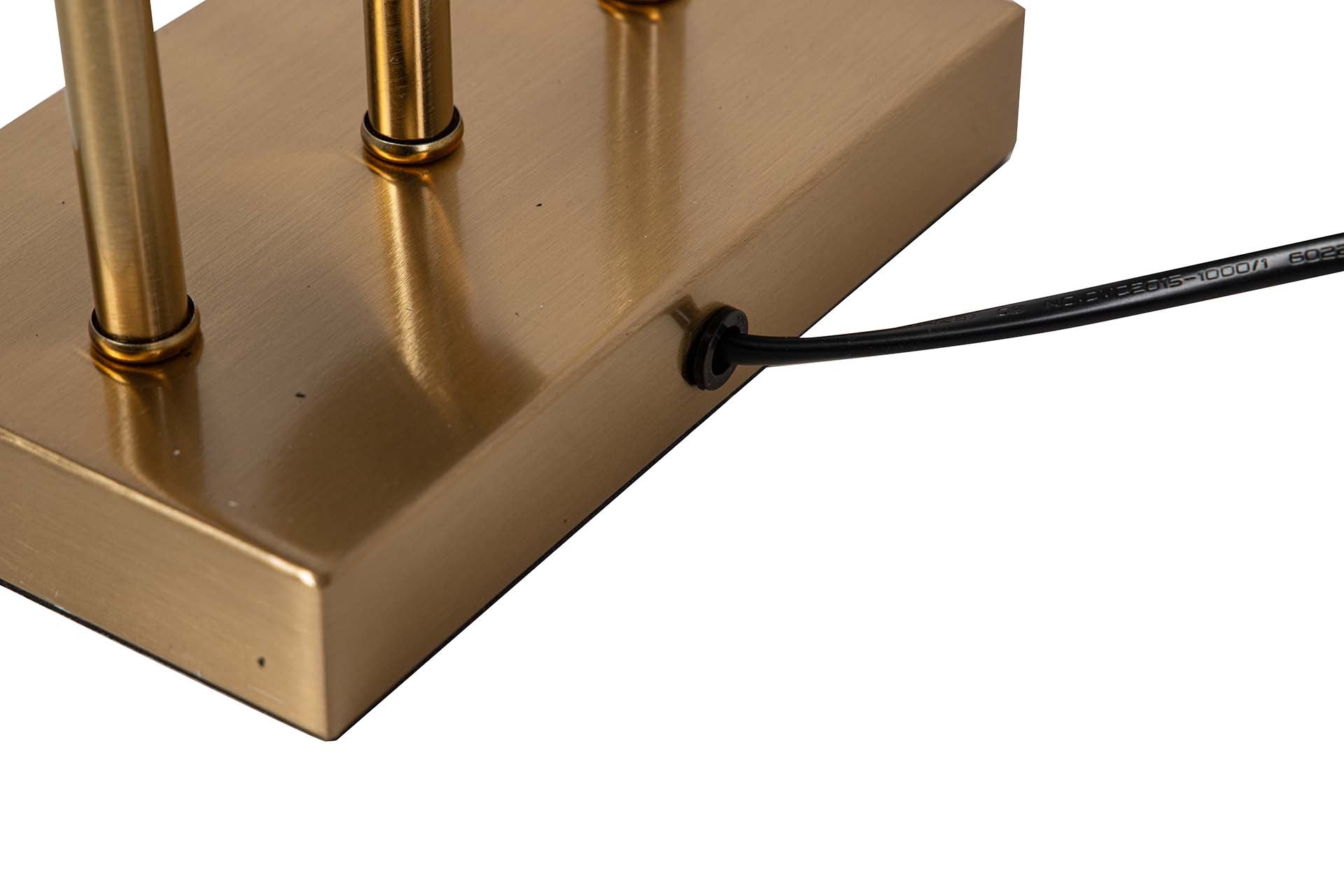 CANDEEIRO DE MESA DE METAL 28x22x55 CM