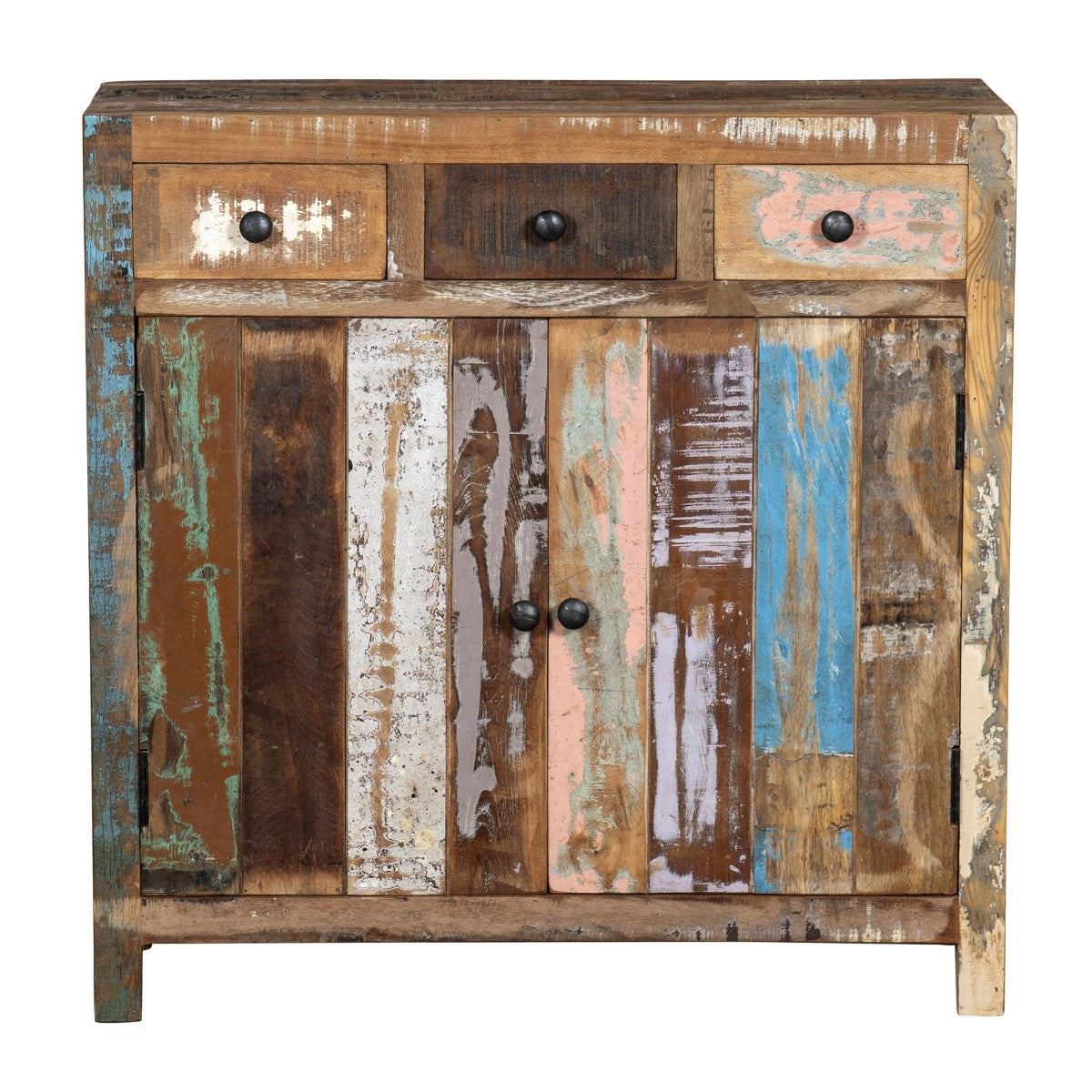 Mueble Auxiliar 3Cajones+2Puertas 80X80Cm