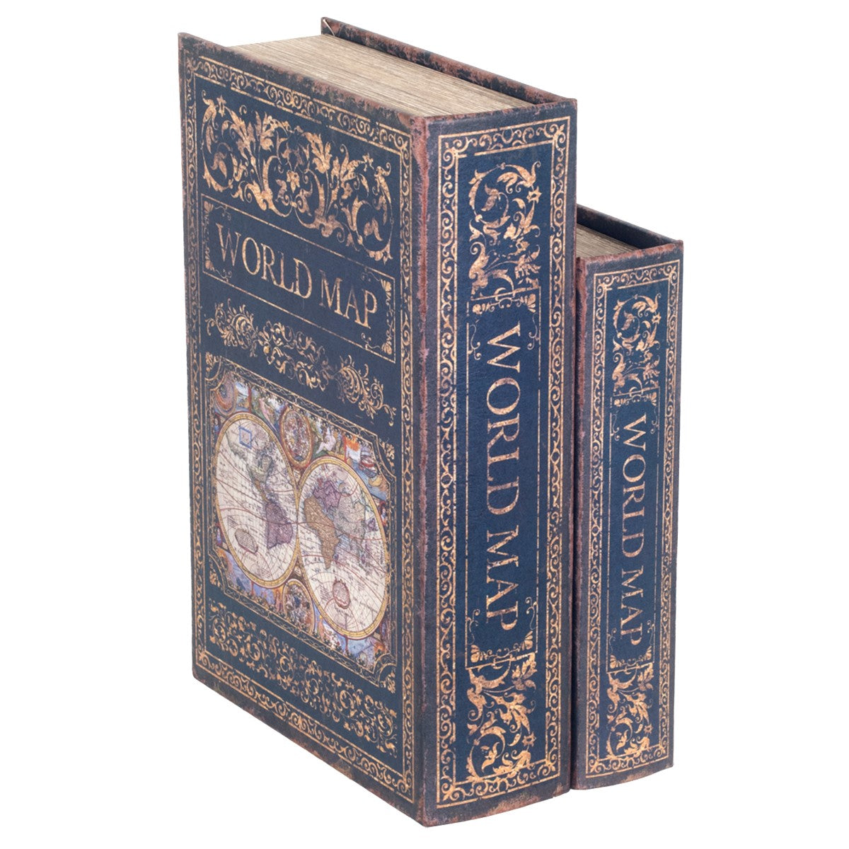 S/2 Caja Libro Mapa Mundo