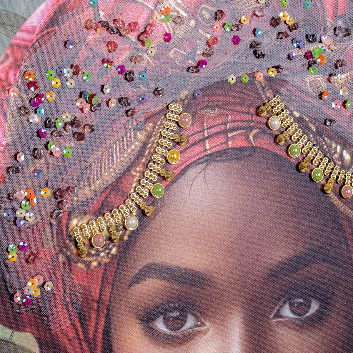 Cuadro Mujer Africana 60X60Cm