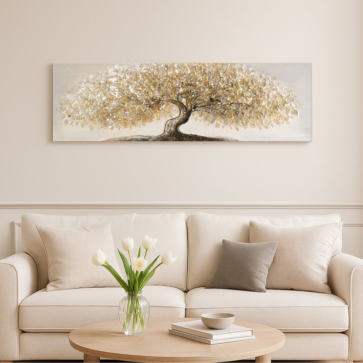 Cuadro Arbol 90X30Cm