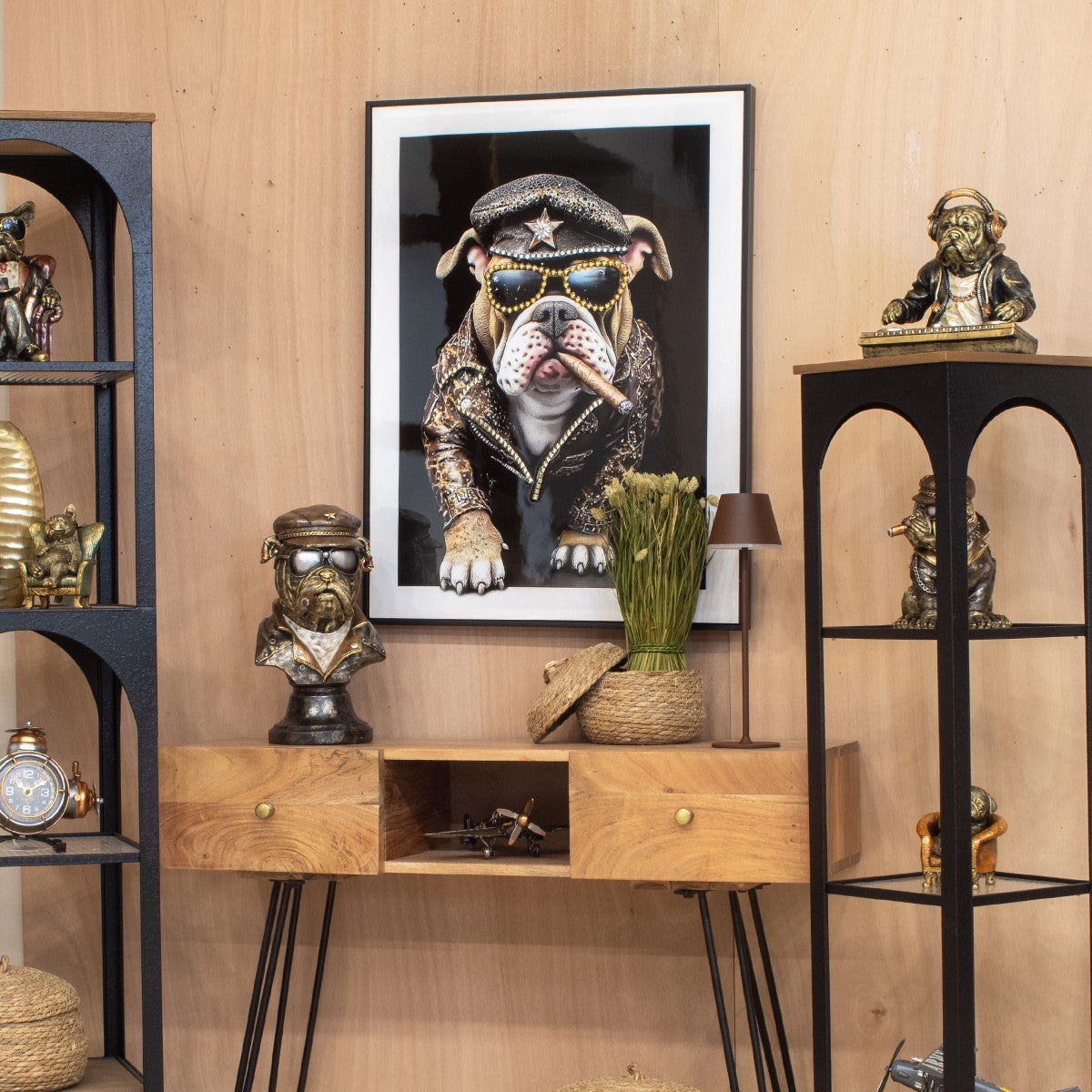 Cuadro Perro 62X82Cm