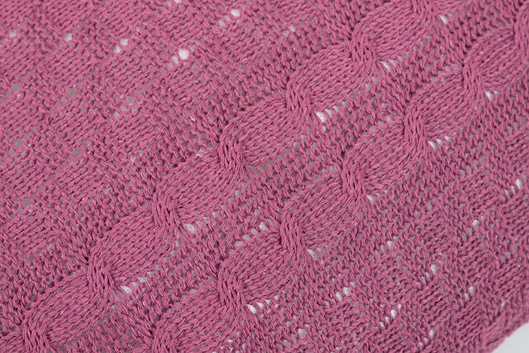 COJIN HILO BORLONES BERENJENA 50x15x50 CM - Min.2 uds