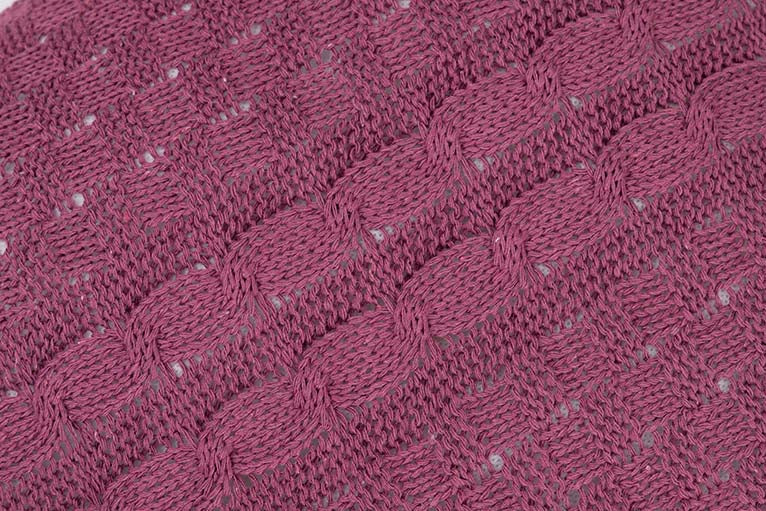 EGGPLANT TASSELS THREAD CUSHION 60x15x40 CM - Min.2 units