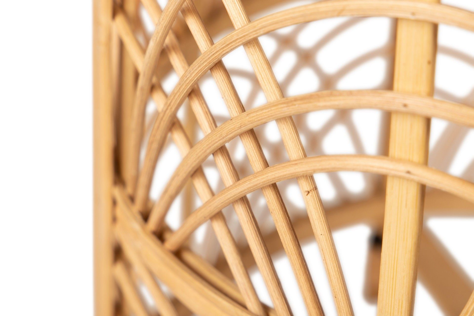 CANDEEIRO DE MESA DE BAMBU NATURAL 37x37x52 CM