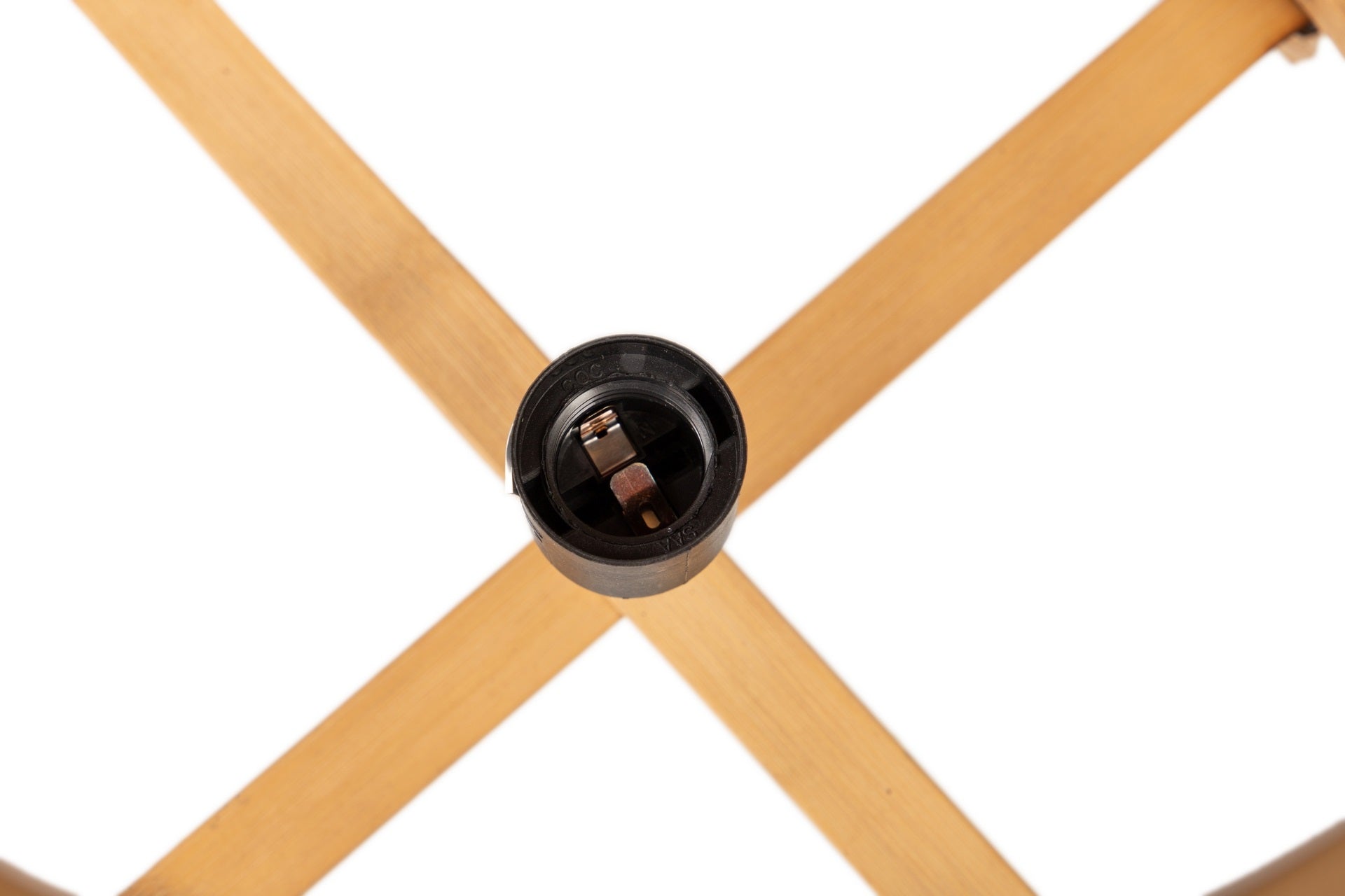 CANDEEIRO DE MESA DE BAMBU NATURAL 37x37x52 CM