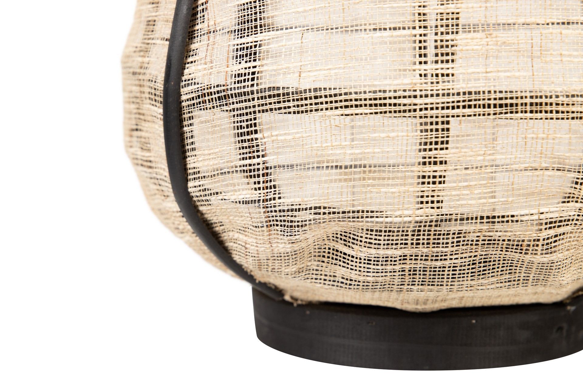 LANTERNA DE BAMBU-LINHO NATURAL-PRETO 33x33x39,5 CM
