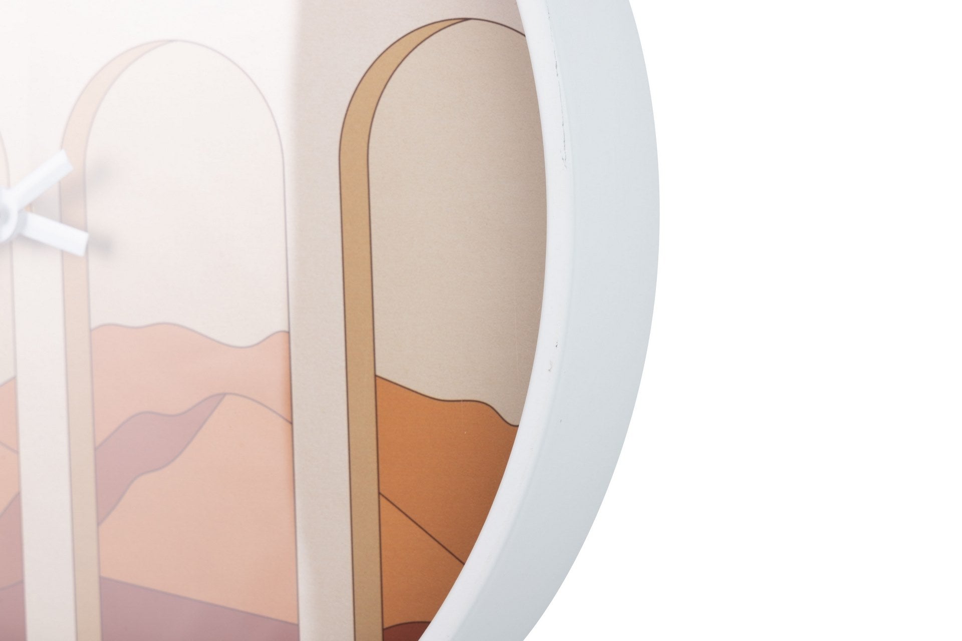 WHITE METAL WALL CLOCK 40x4.5x40 CM