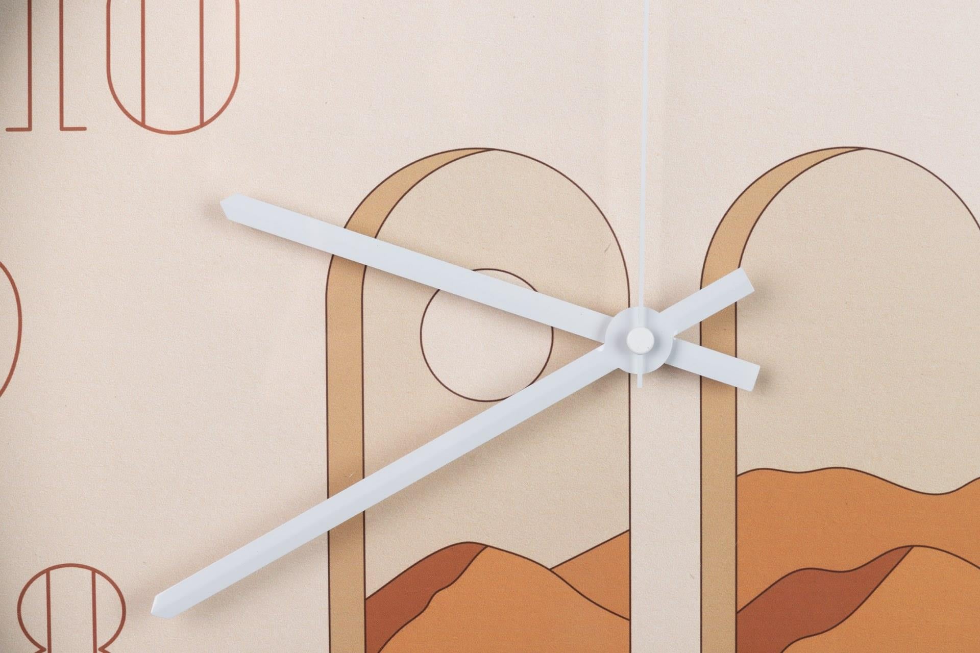 WHITE METAL WALL CLOCK 40x4.5x40 CM