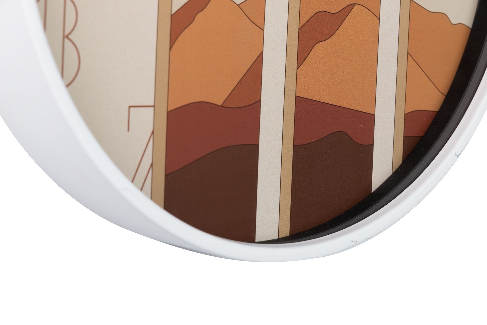 WHITE METAL WALL CLOCK 40x4.5x40 CM