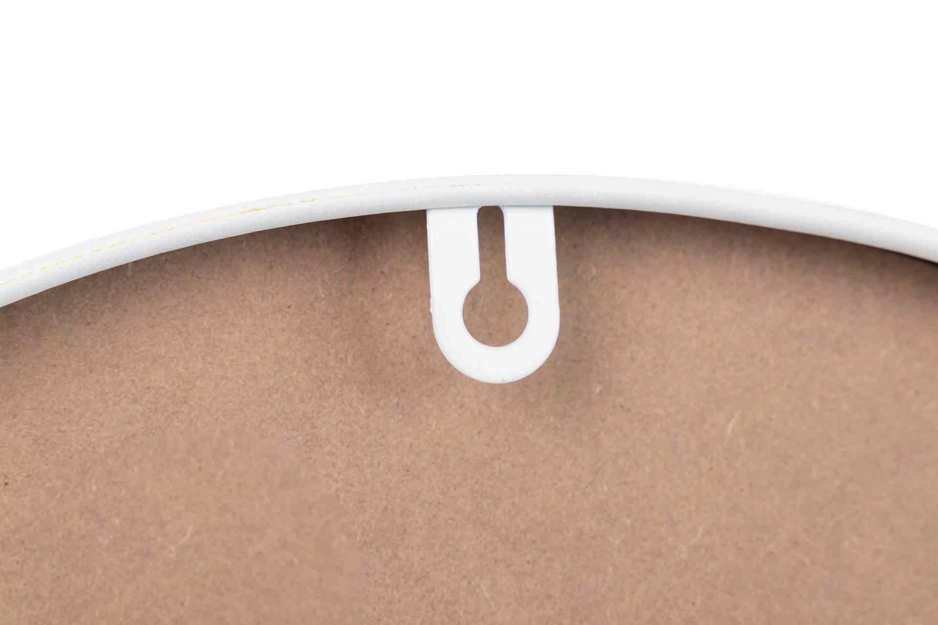 WHITE METAL WALL CLOCK 40x4.5x40 CM