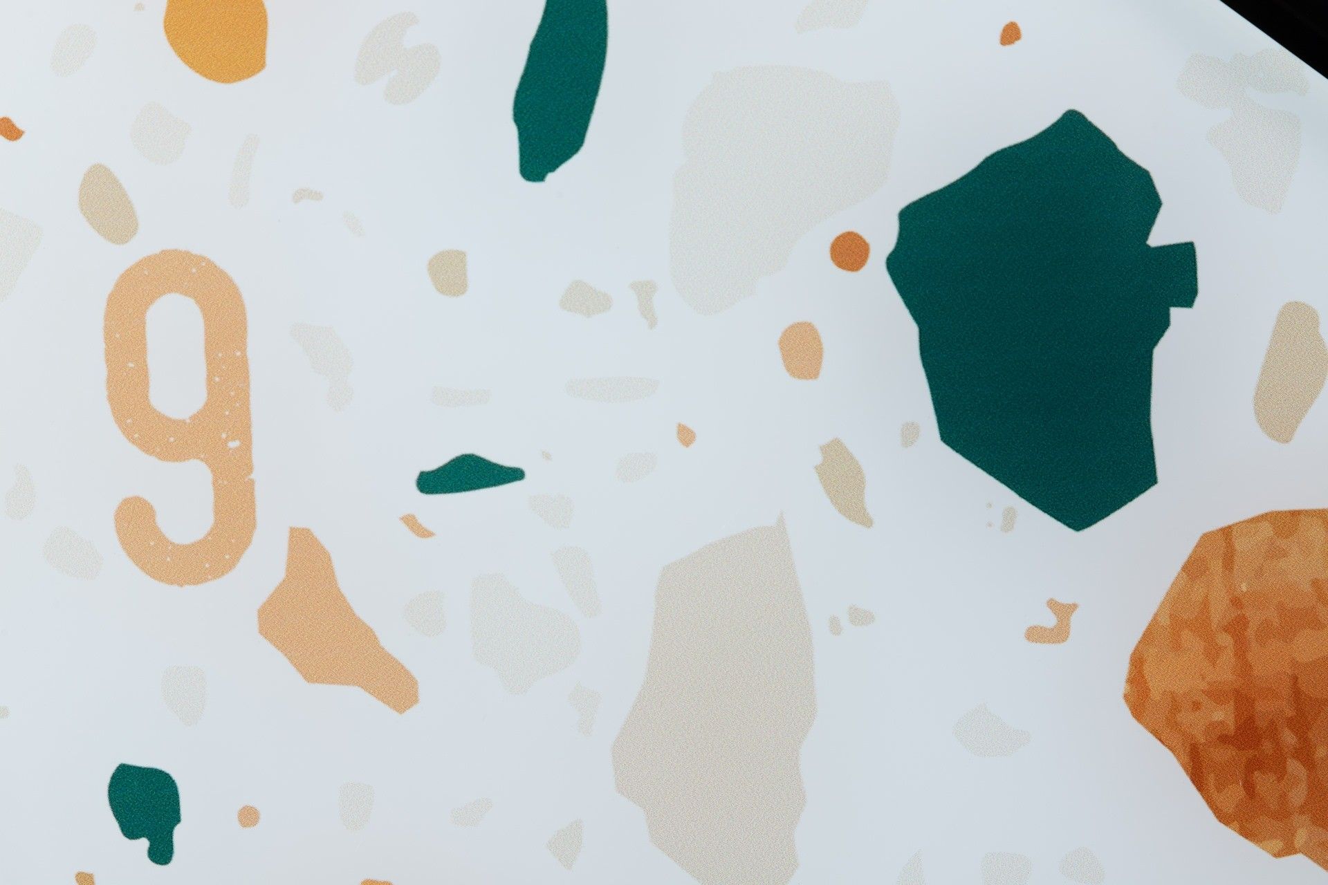 MDF TERRAZZO WALL CLOCK 40x4.5x40 CM