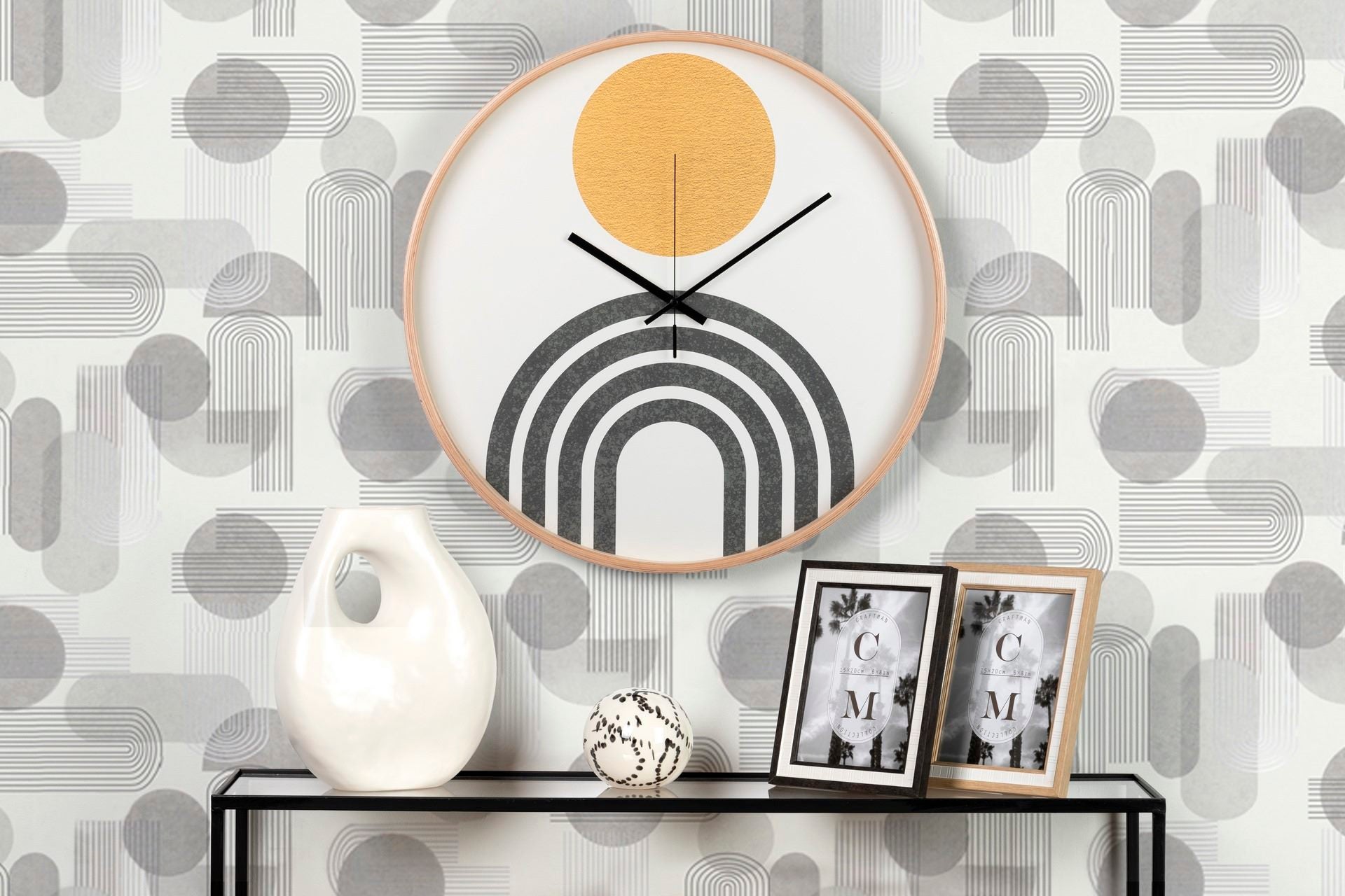 RELOJ PARED METAL NATURAL 60x4,5x60 CM