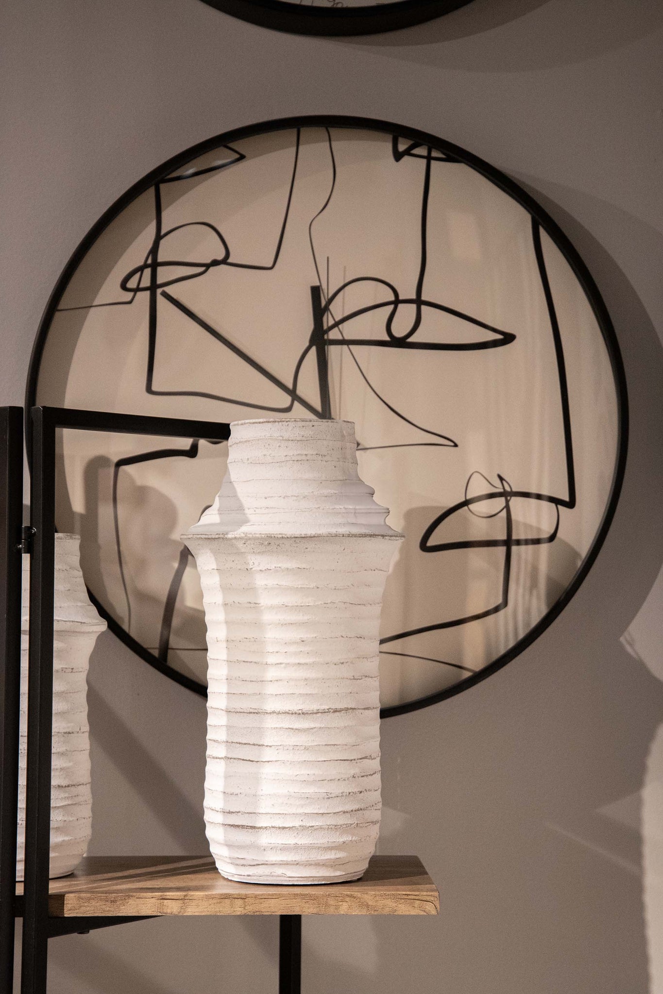 RELOJ PARED METAL NEGRO 60x4,5x60 CM