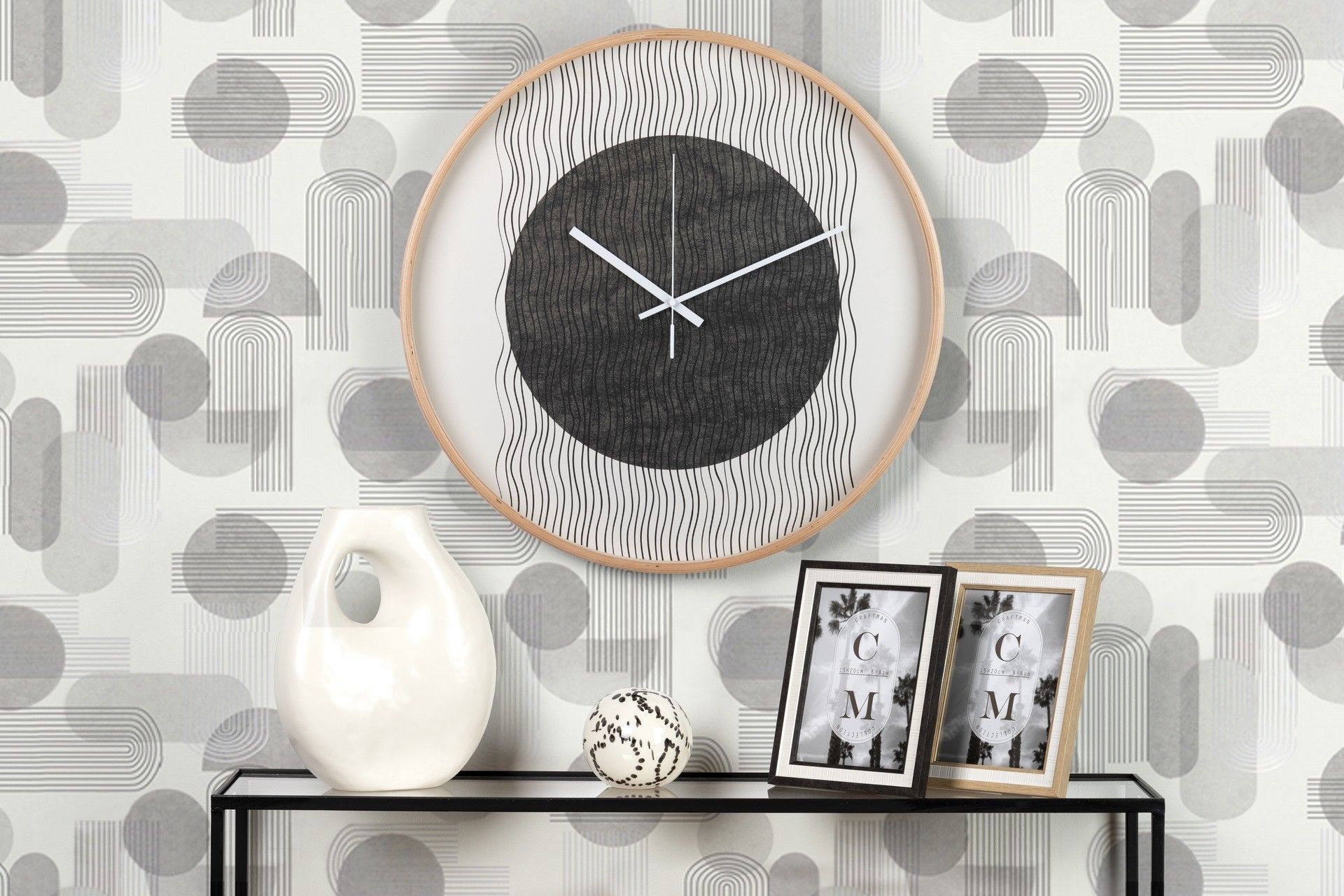 RELOJ PARED METAL NATURAL 60x4,5x60 CM