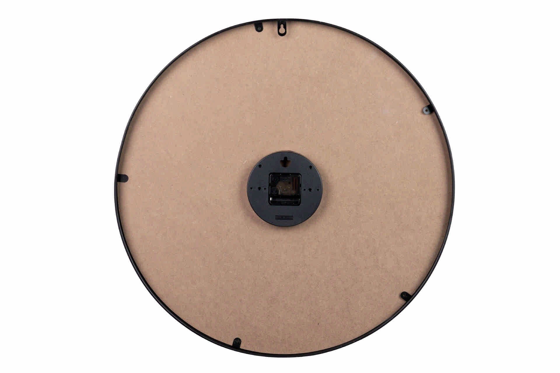 RELOJ PARED METAL NEGRO 60x4,5x60 CM