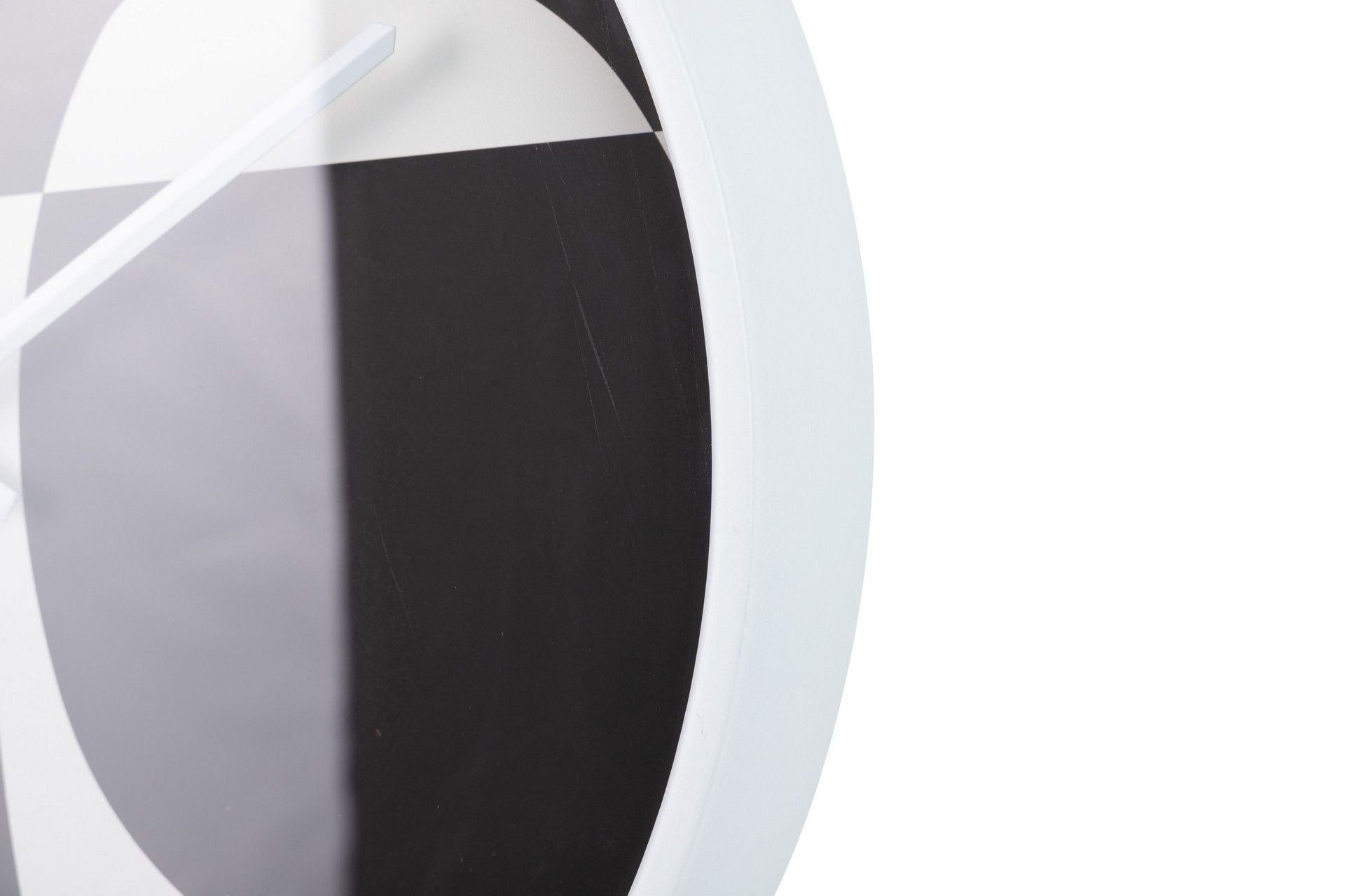 RELOJ PARED METAL BLANCO NEGRO 40x4,5X40 CM