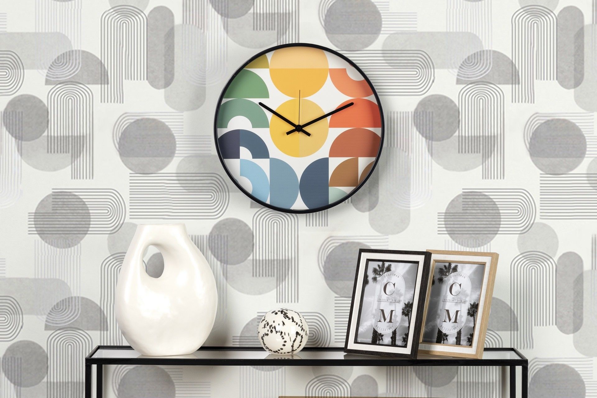 RELOJ PARED METAL MULTICOLOR 40x4,5X40 CM