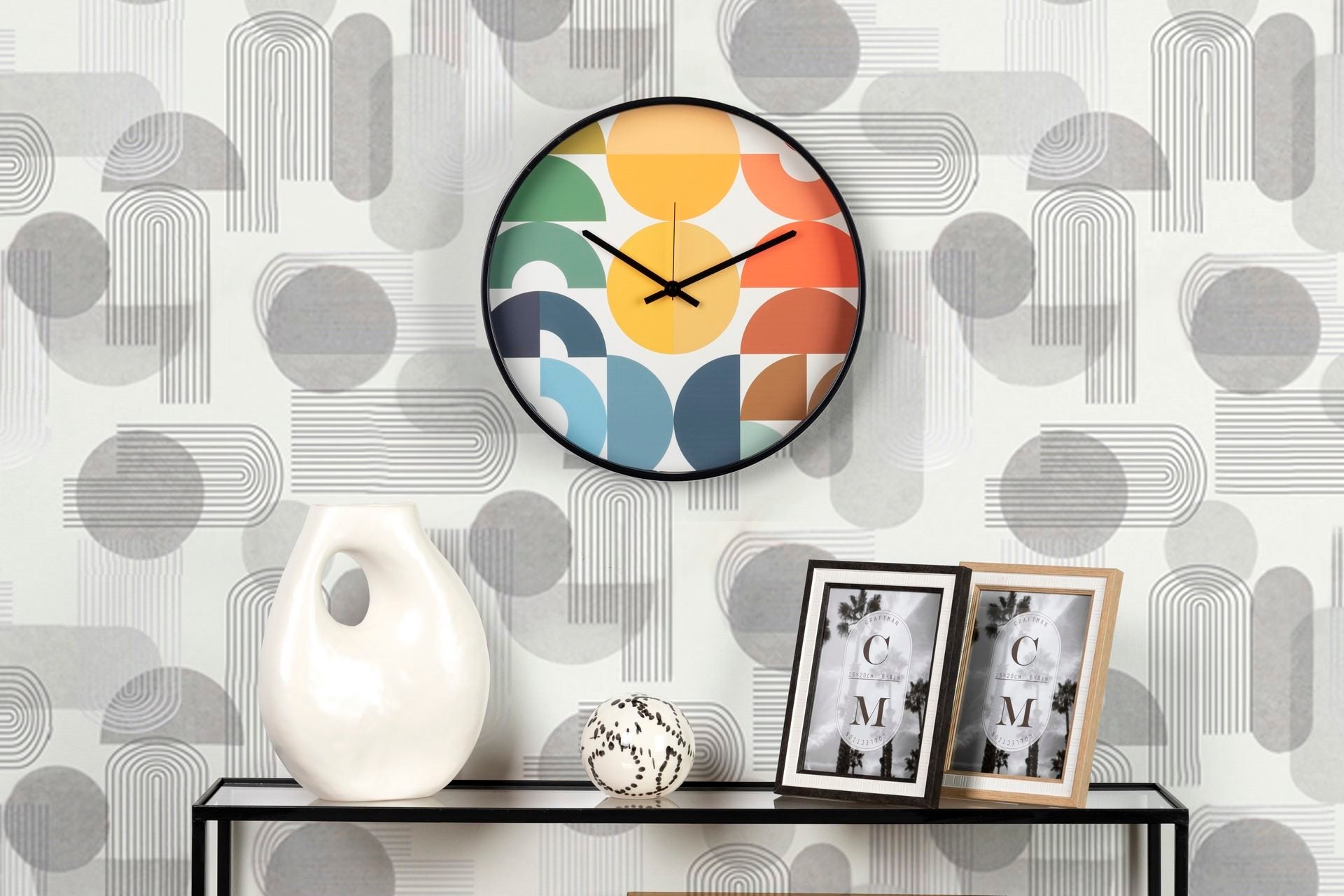 RELOJ PARED METAL MULTICOLOR 40x4,5X40 CM