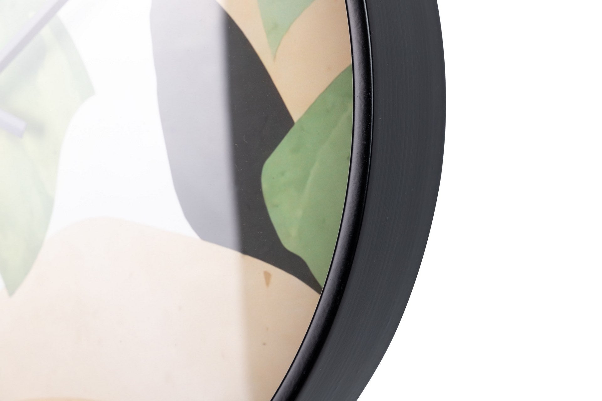 RELOJ PARED METAL NATURAL HOJAS 40x4,5X40 CM