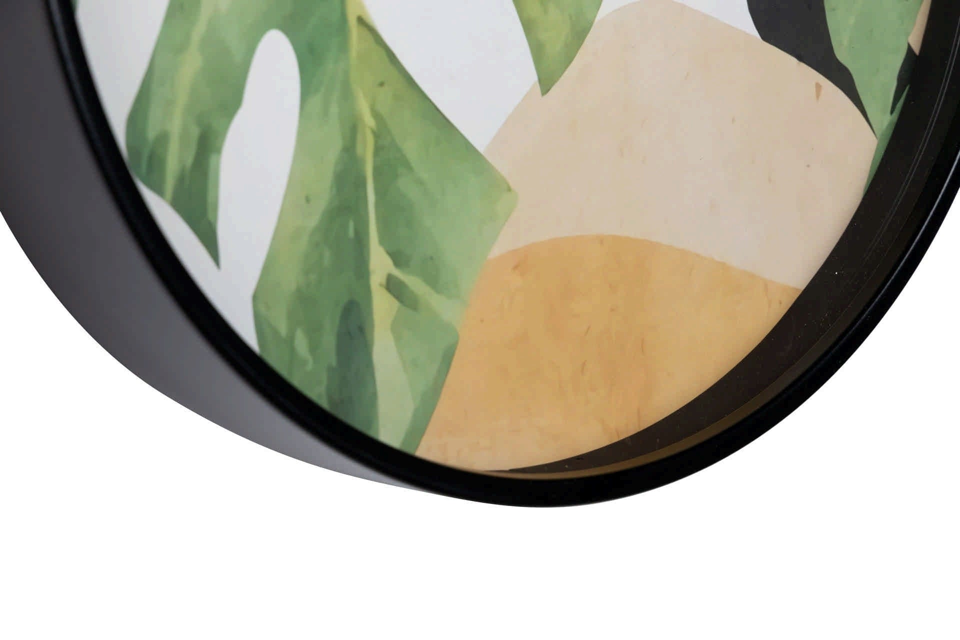 RELOJ PARED METAL NATURAL HOJAS 40x4,5X40 CM