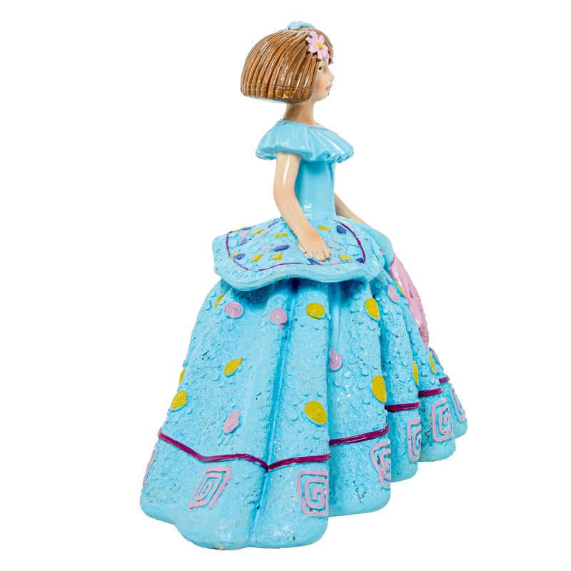 Figura Resina Menina Celeste
