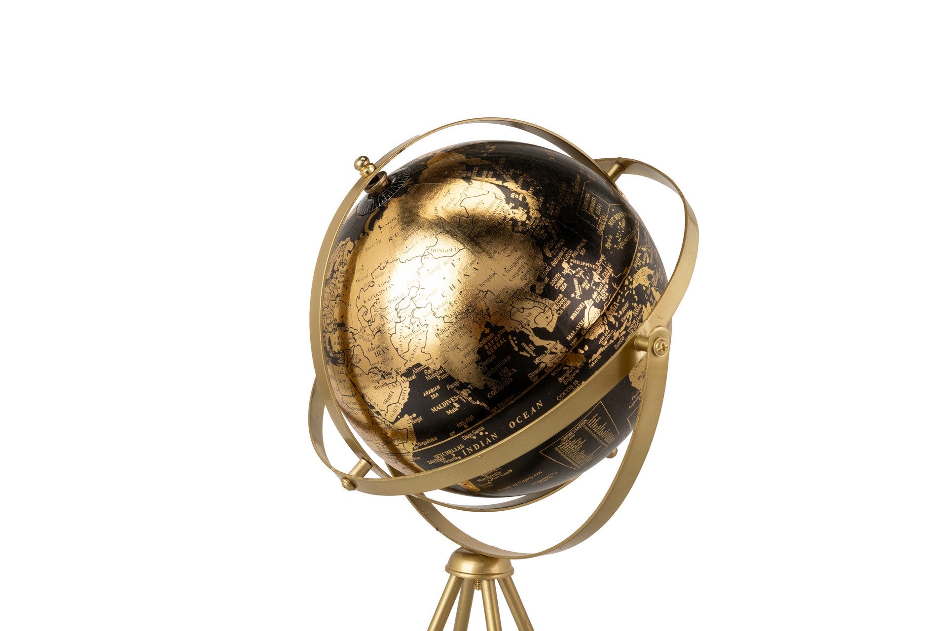 WORLD GLOBE DECORATION 20x20x48 CM