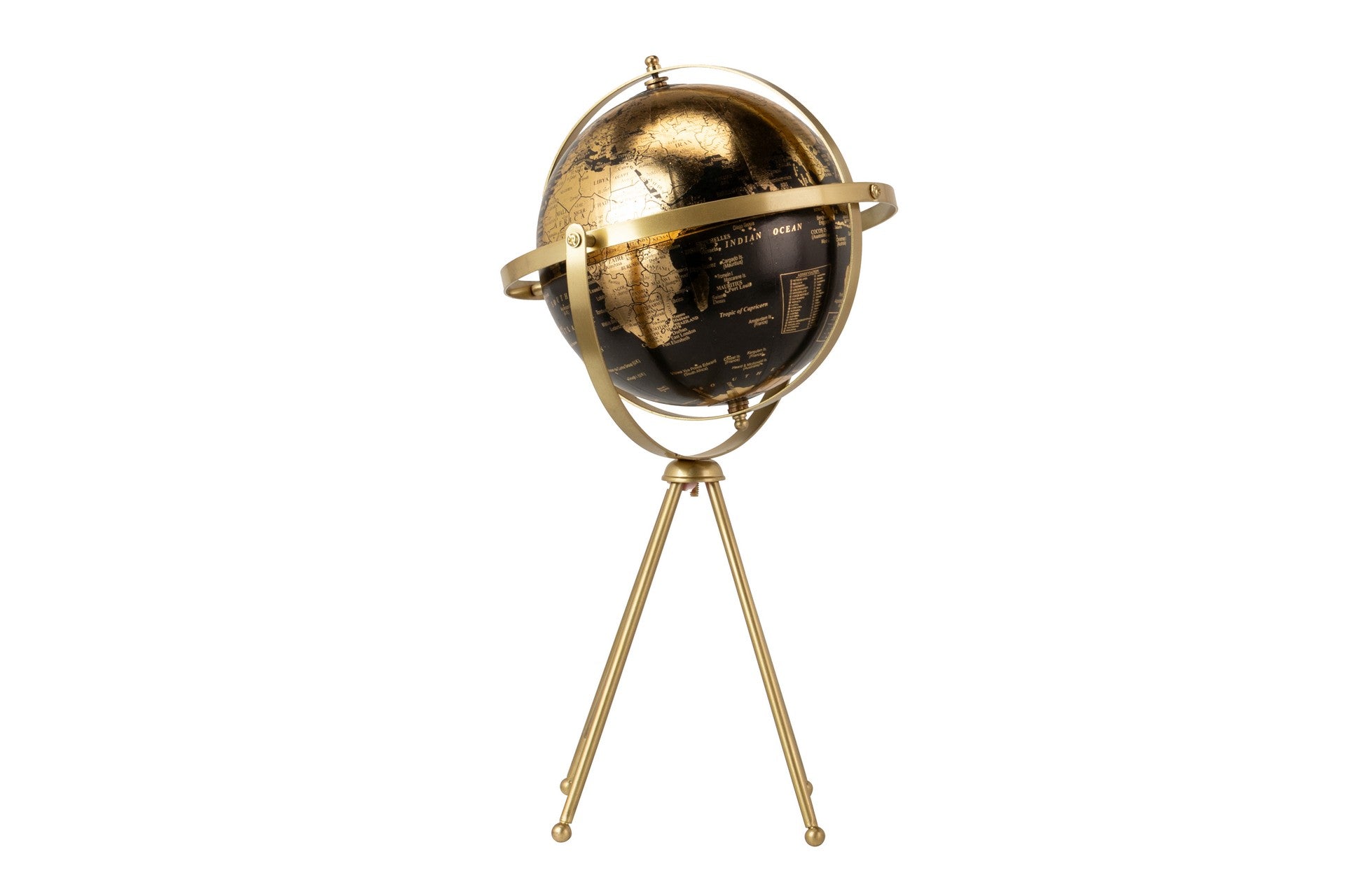 WORLD GLOBE DECORATION 20x20x48 CM