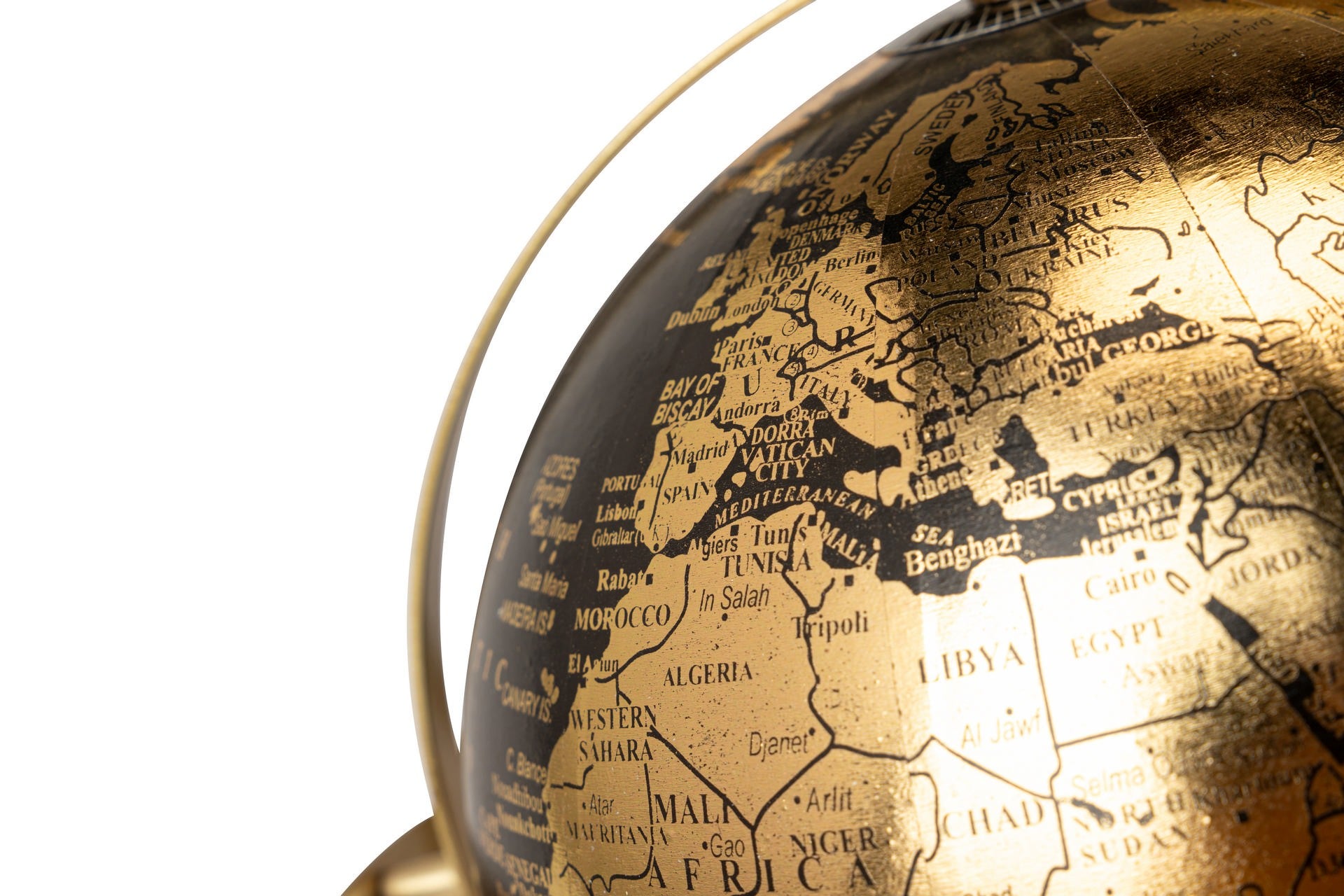 WORLD GLOBE DECORATION 20x20x48 CM