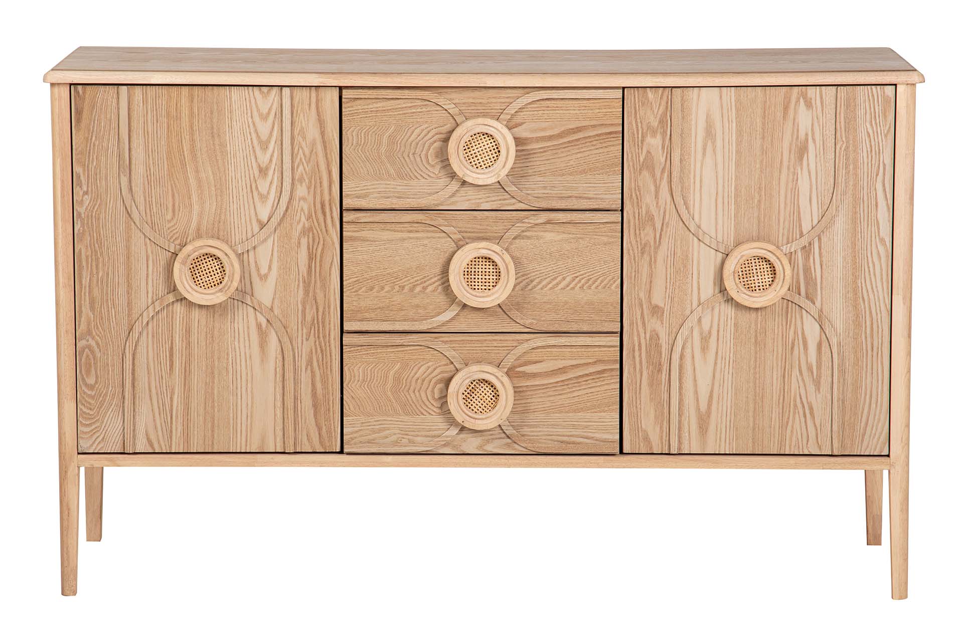 BROWN MDF SIDEBOARD 130x38x80 CM
