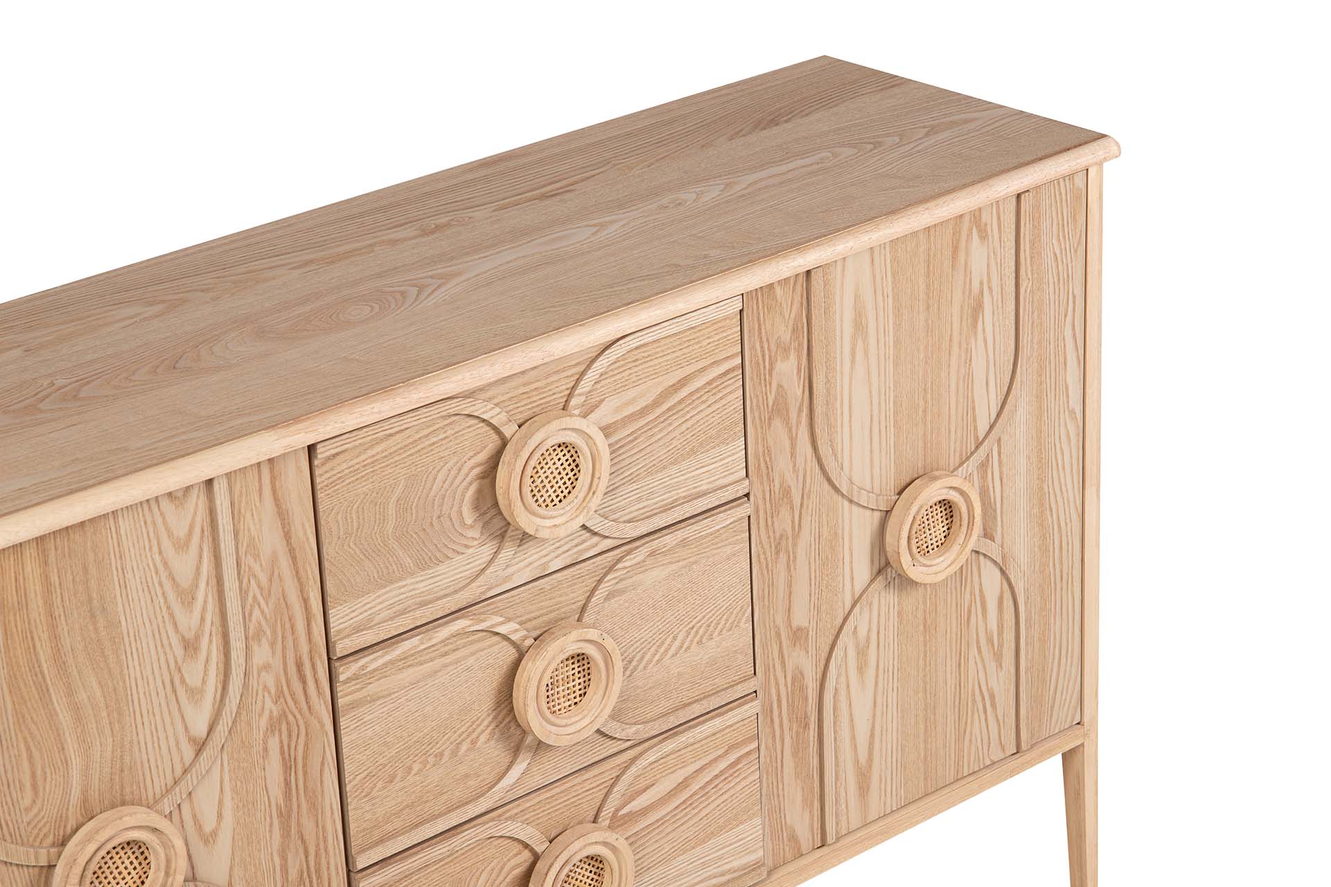 BROWN MDF SIDEBOARD 130x38x80 CM