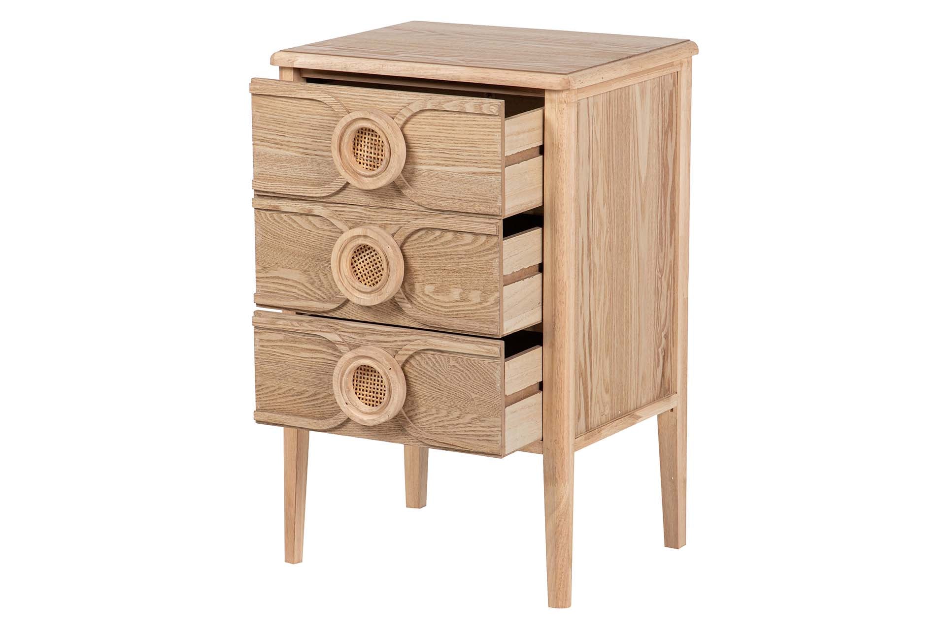 3-DRAWER MDF NIGHTSTAND 45x35x69 CM
