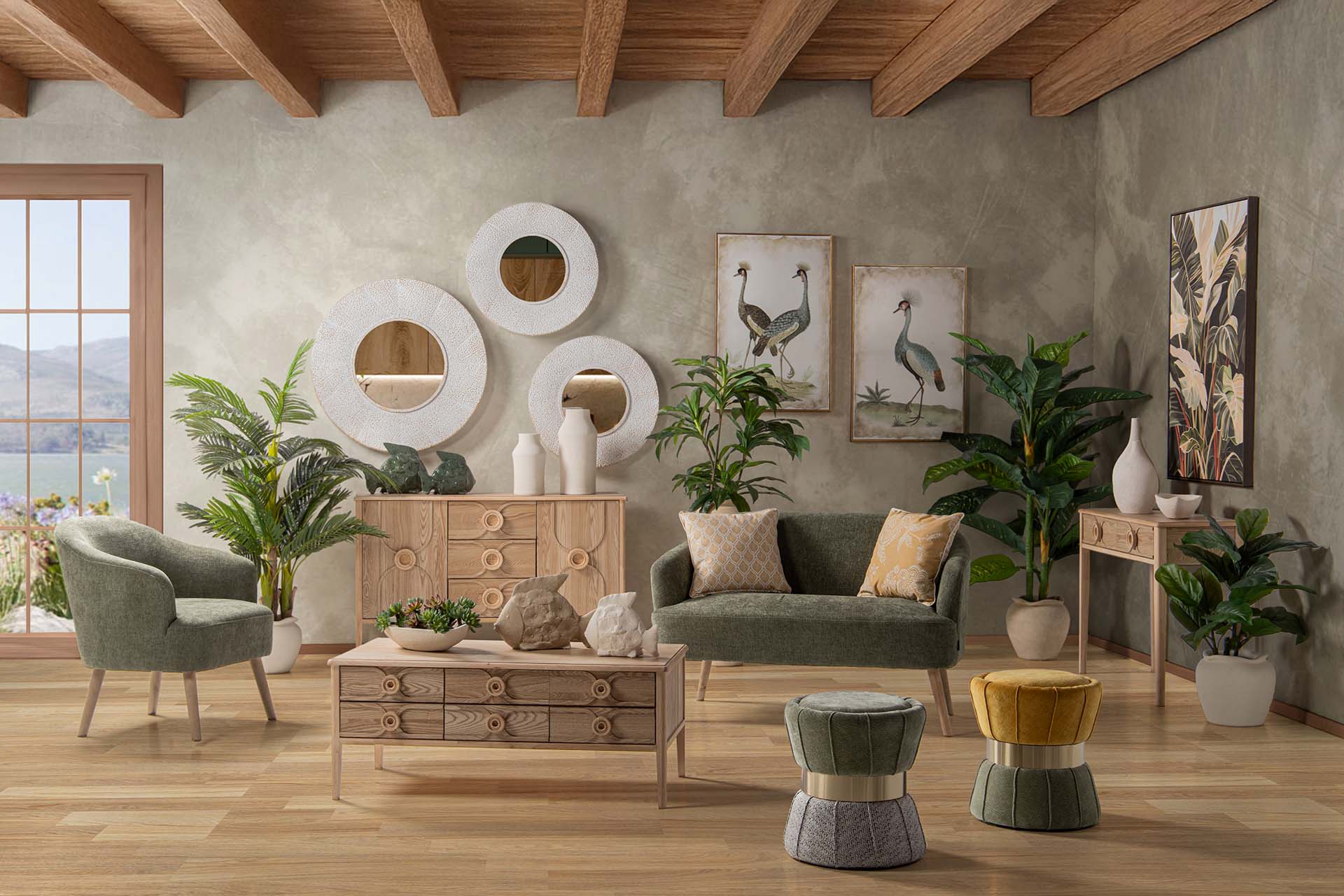 MESA DE CENTRO EM MDF MARROM 110x56x45CM