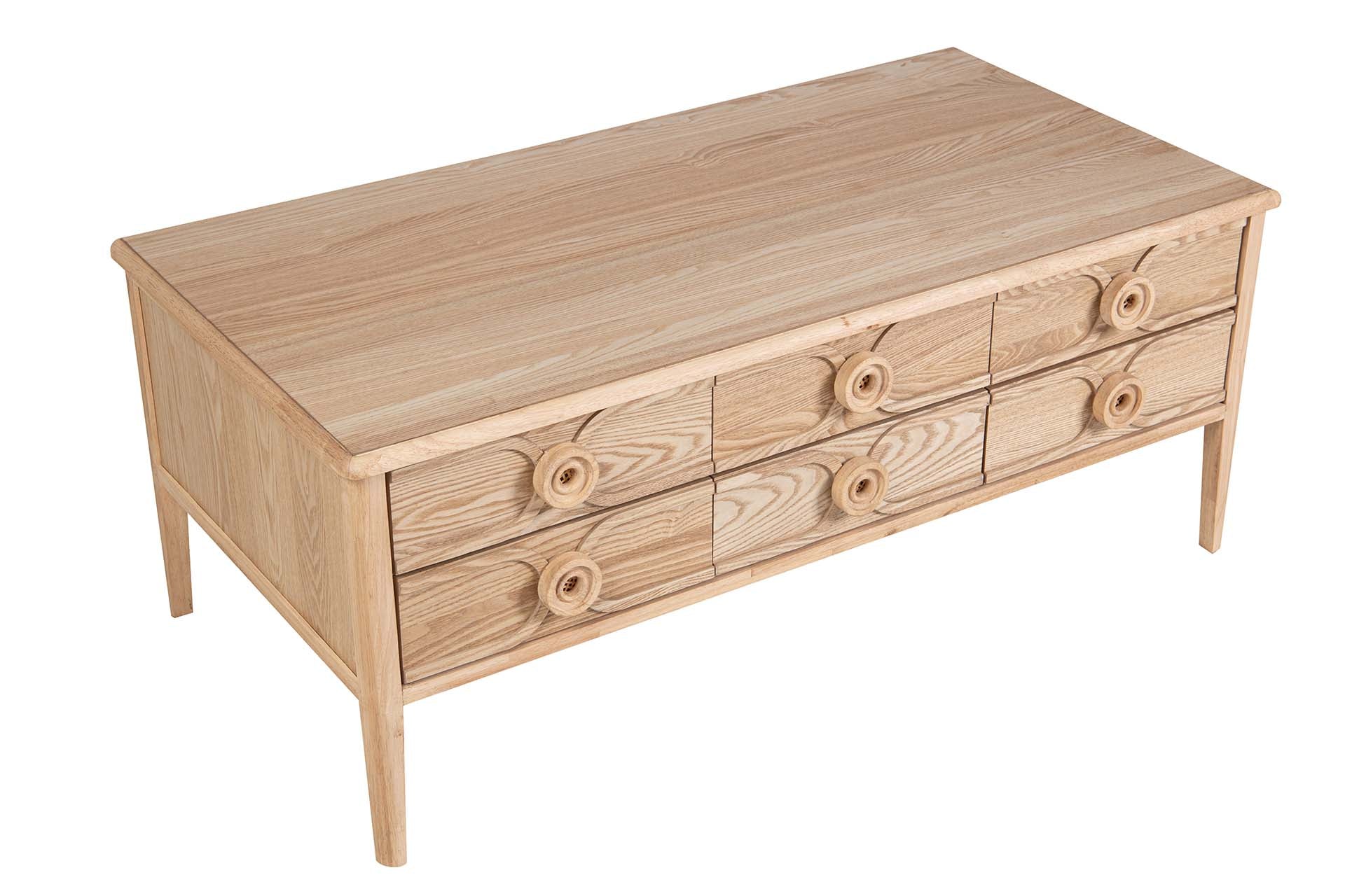 MESA DE CENTRO EM MDF MARROM 110x56x45CM