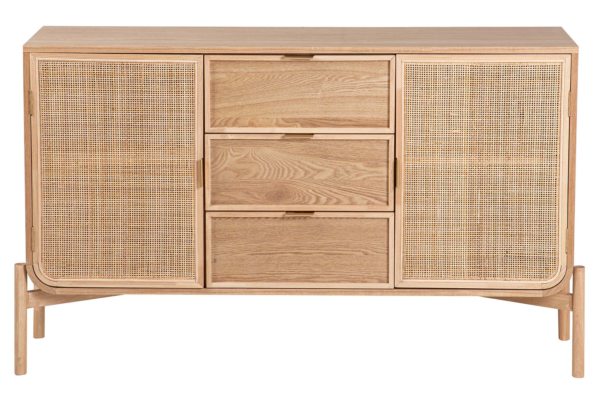 BROWN MDF SIDEBOARD 136x38x80 CM