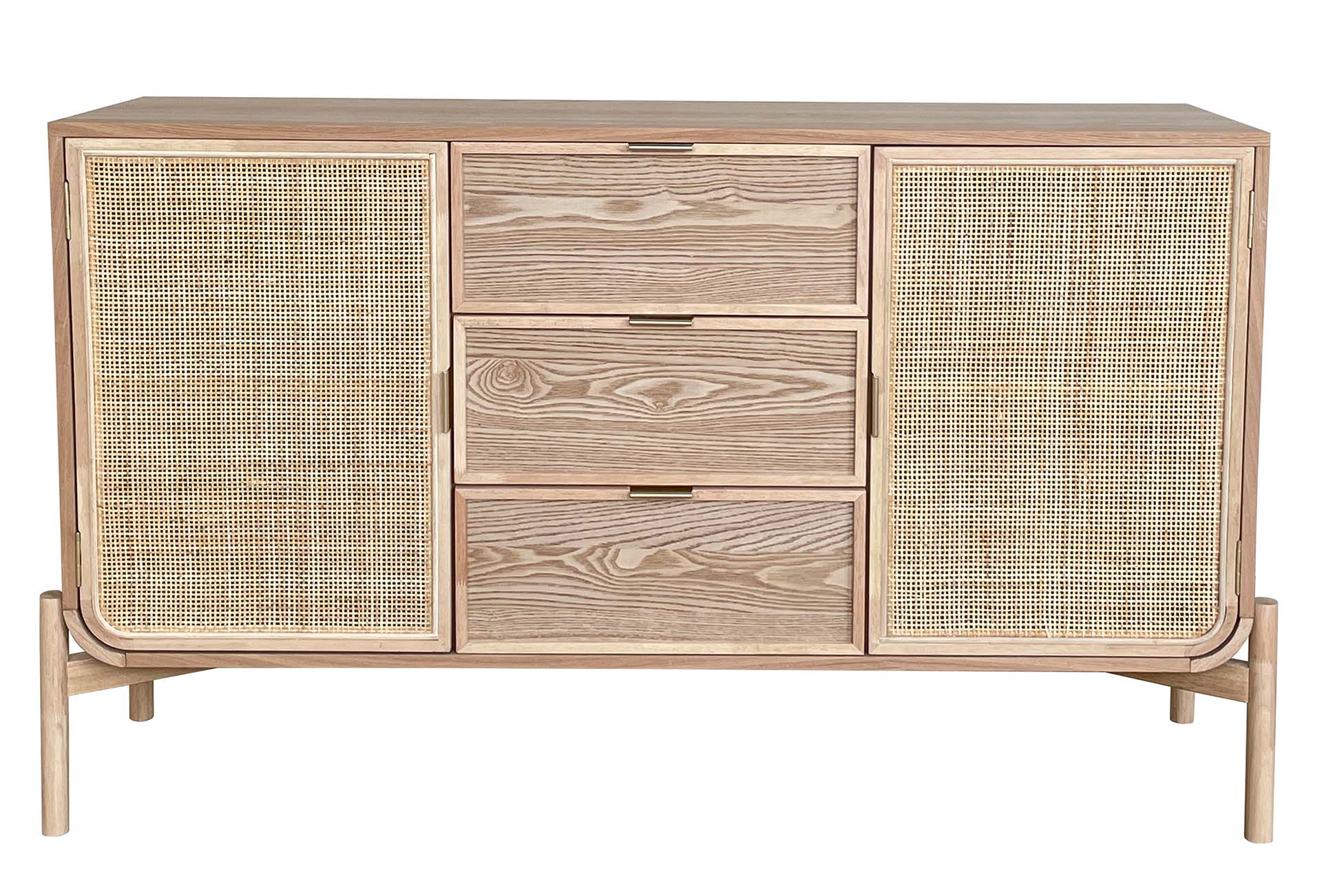 BROWN MDF SIDEBOARD 136x38x80 CM