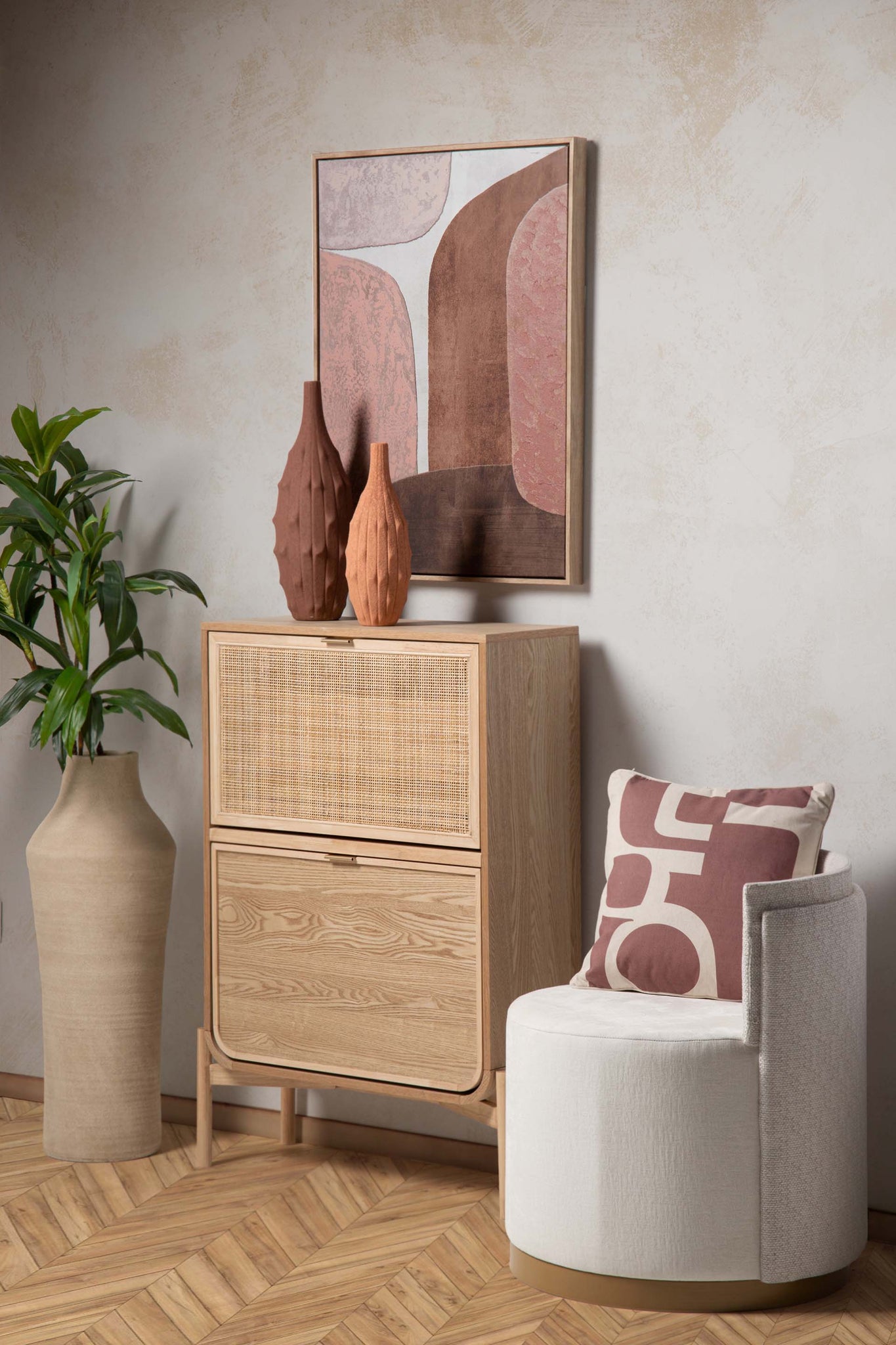 ZAPATERO MDF MARRON 76x29x107 CM
