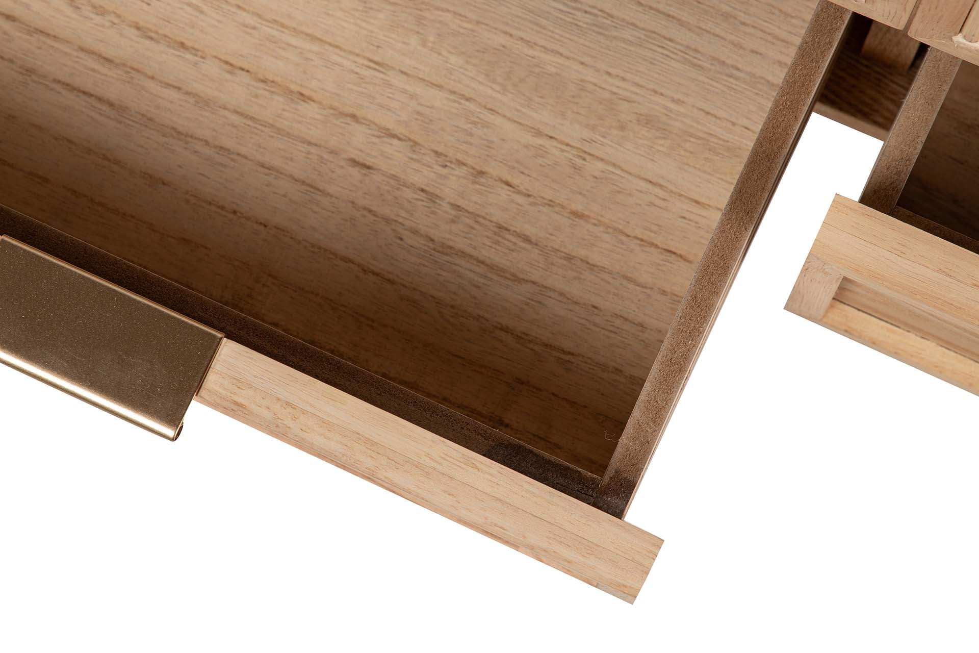 MESA CENTRO MDF MARRON 110x56x45 CM