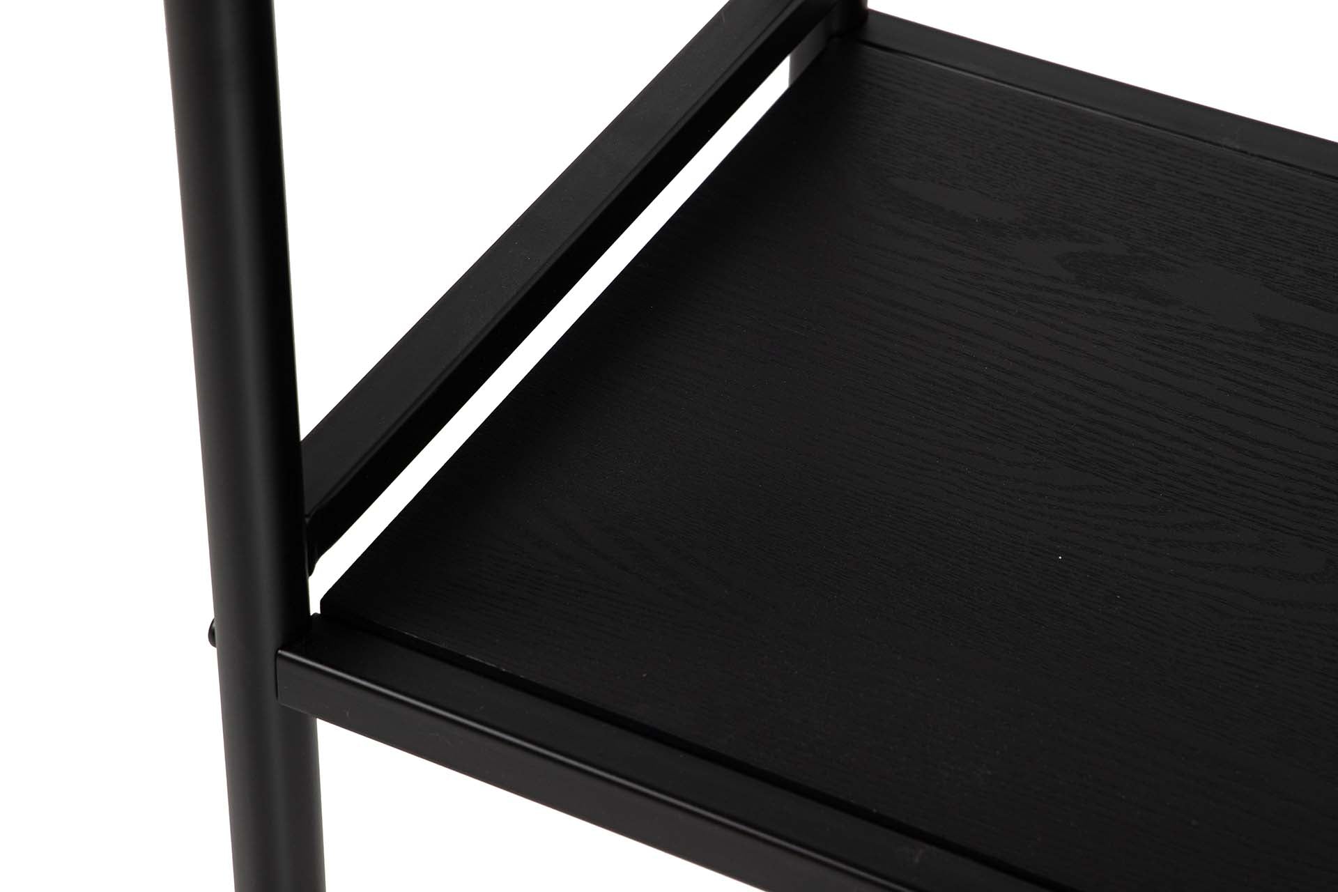 CONSOLA MDF METAL NEGRO BLANCO 100x40x77 CM