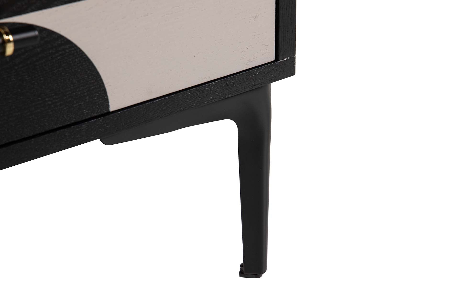 3-DRAWER MDF METAL NIGHTSTAND 46x35x70 CM