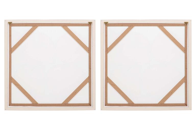 SET 2 CUADROS CON RELIEVE 70x3x70 CM
