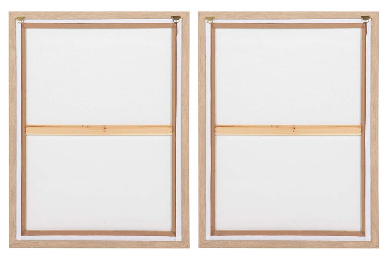 SET 2 CUADROS 50% PINTADO A MANO 60x3x80 CM