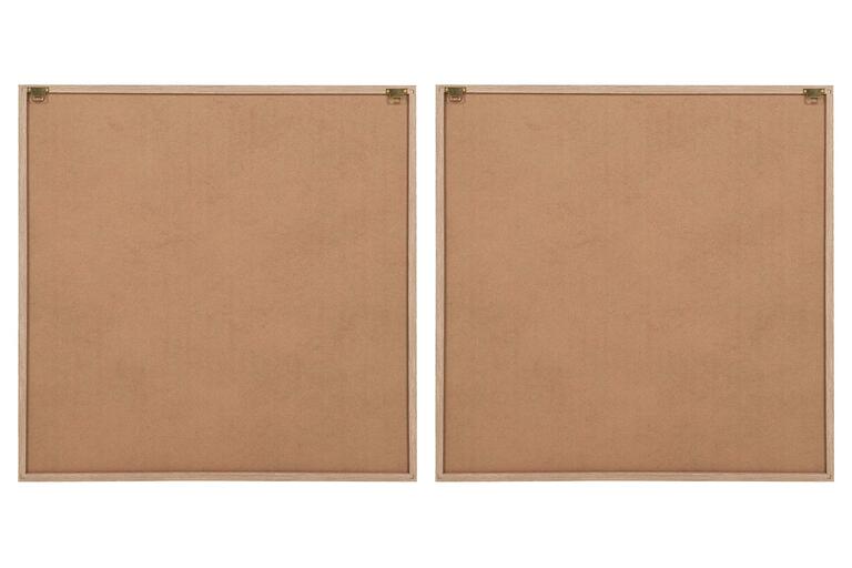 SET 2 CUADROS PAPEL ARROZ CON RELIEVE 80x3x80 CM