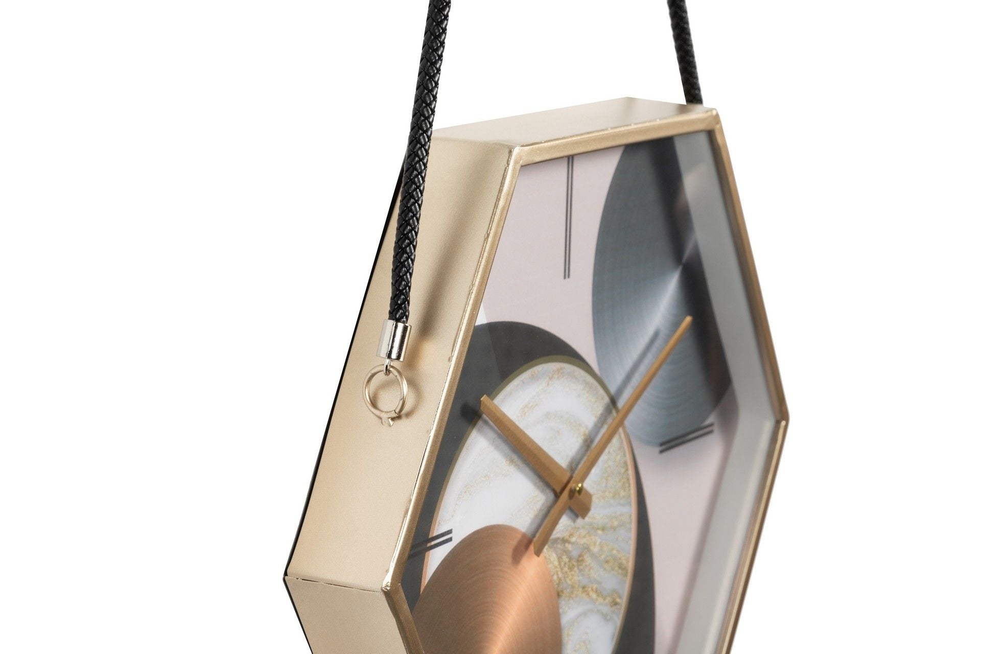 RELOJ PARED METAL CRISTAL 45x6x39 CM